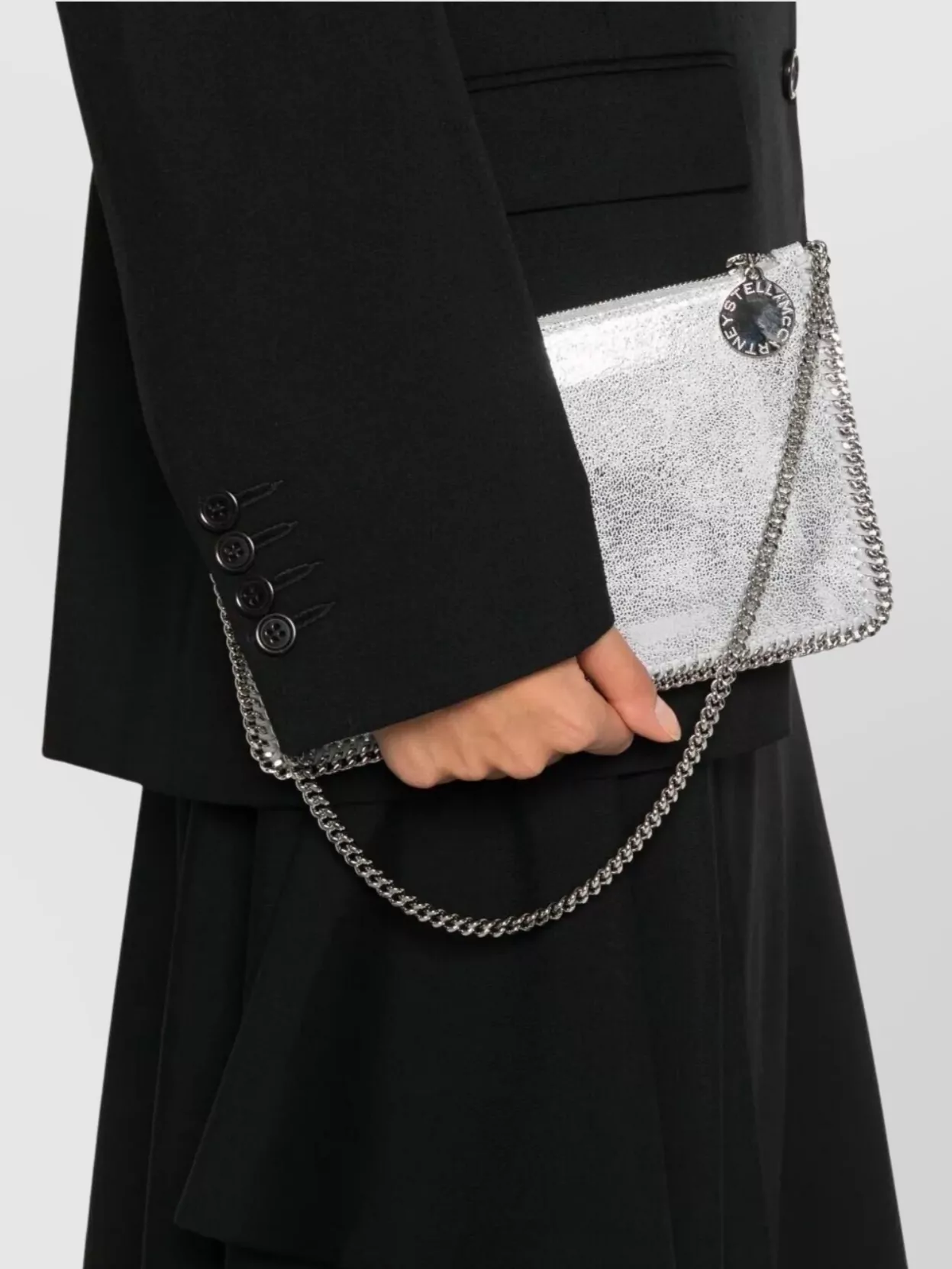 Stella Mccartney Chain Strap Rectangular Clutch Bag