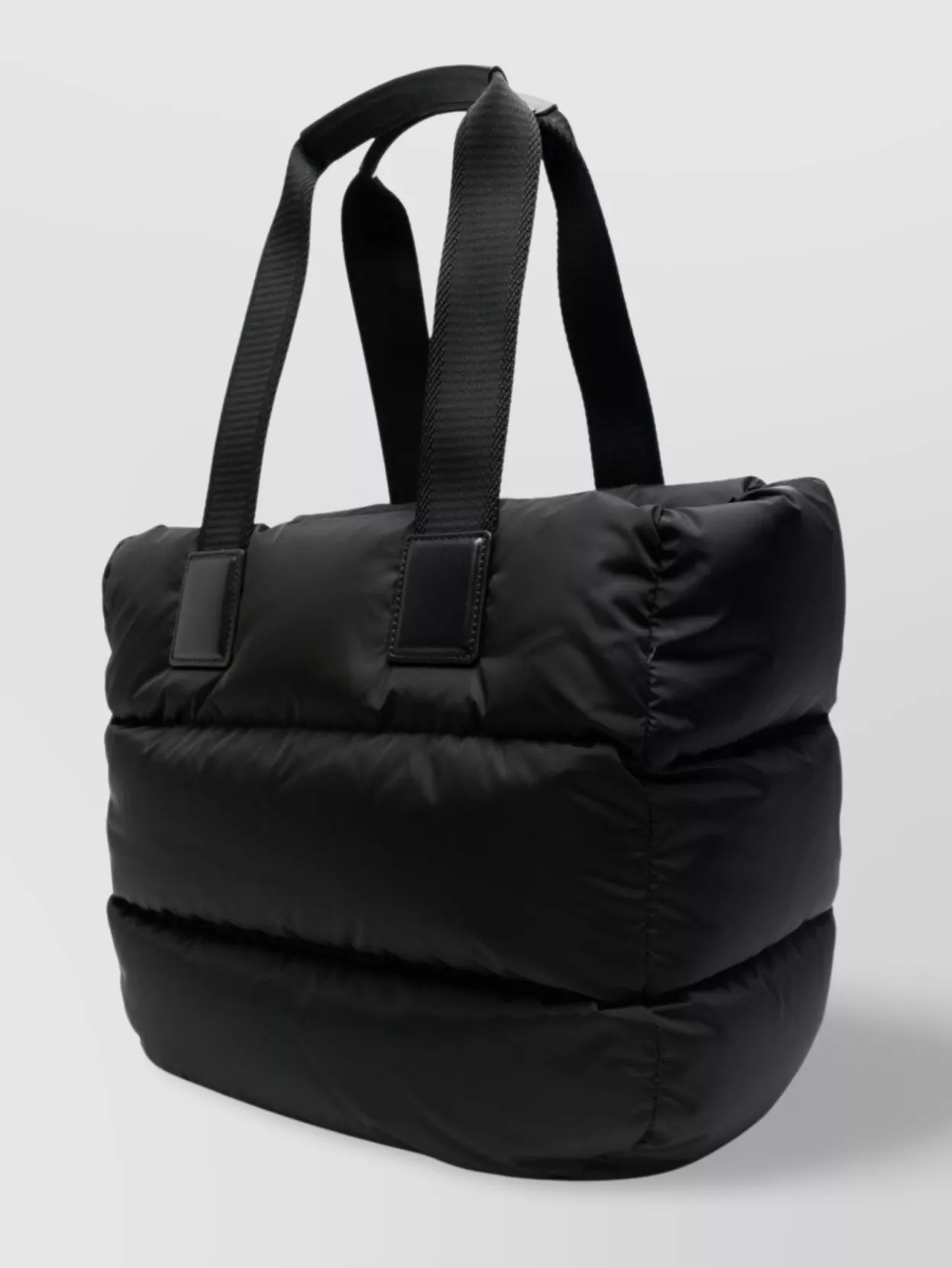 Shop Moncler Padded Quilted Tote Bag Handles
