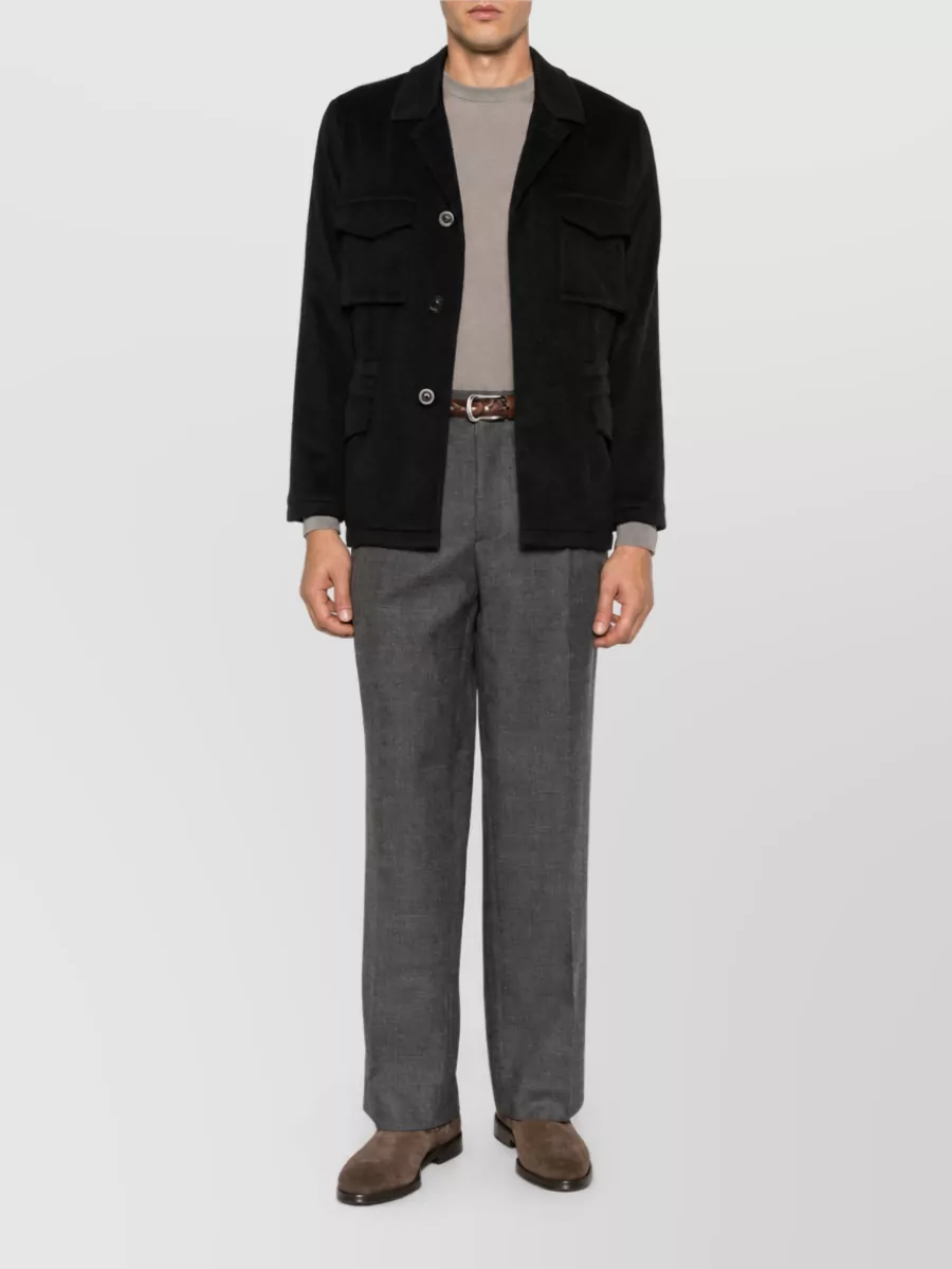 Boglioli Cashmere Single-Breasted Coat