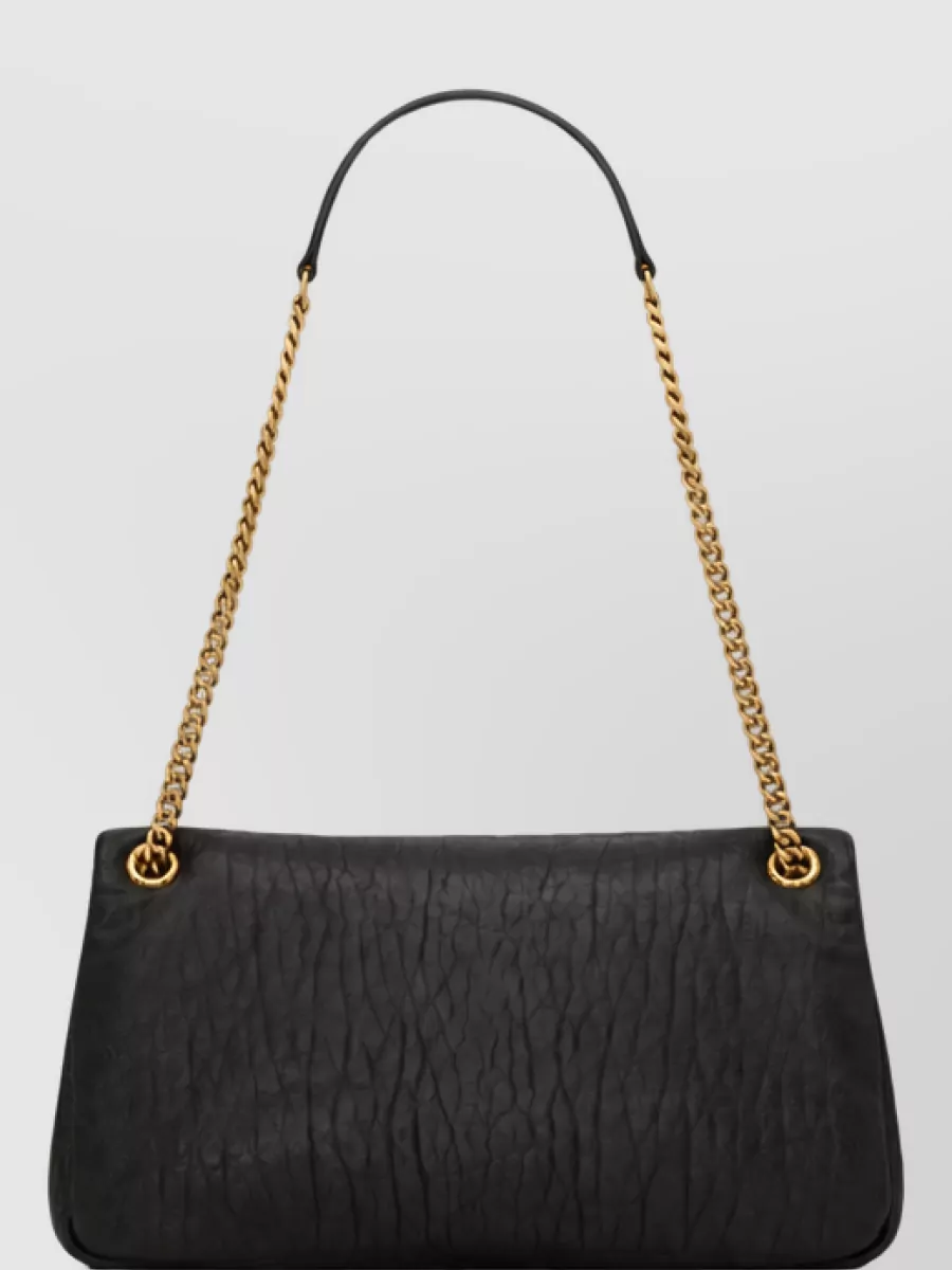 Saint Laurent Calypso Lamb Leather Clutch Bag