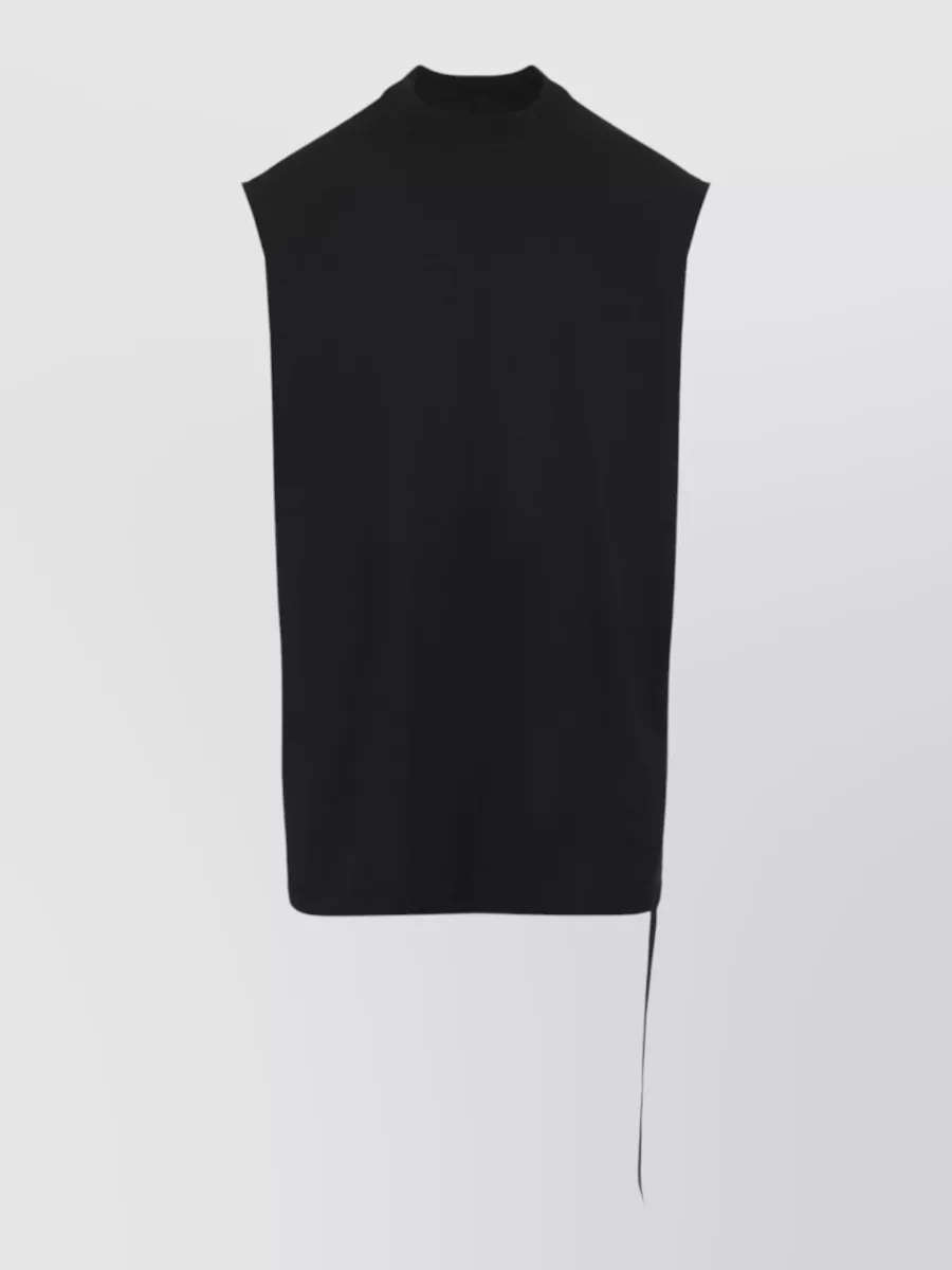 Rick Owens Drkshdw Crew Neck Sleeveless Top Side Tie