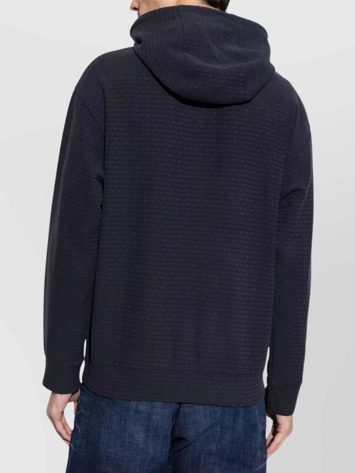 Emporio Armani All Over Logo Hoodie