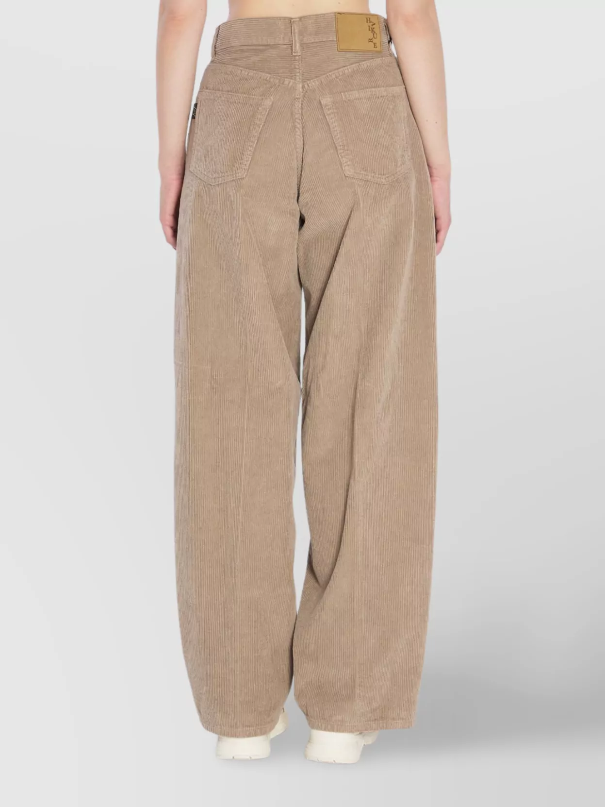 Haikure Ribbed Wide Leg Relaxed Fit Trousers