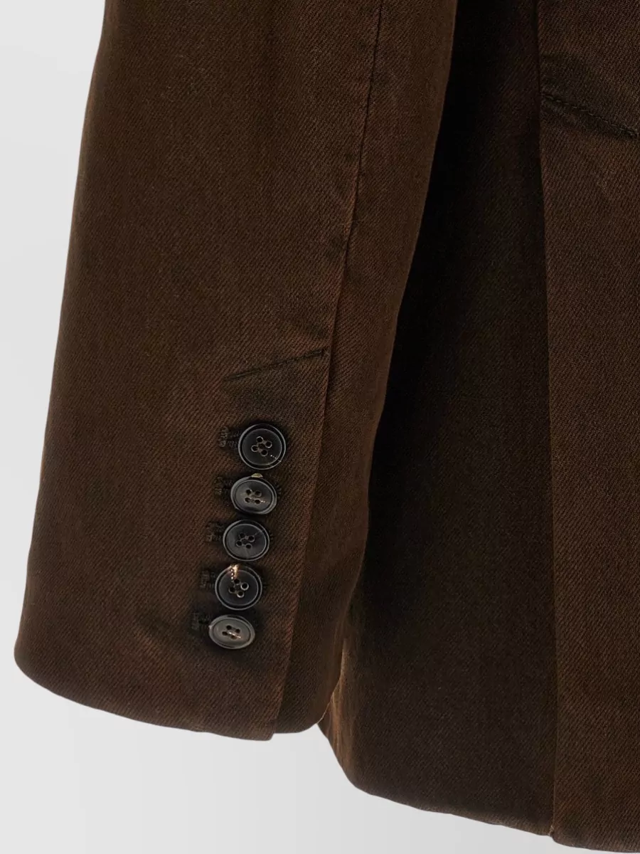 Dries Van Noten Denim Double-Breasted Blazer