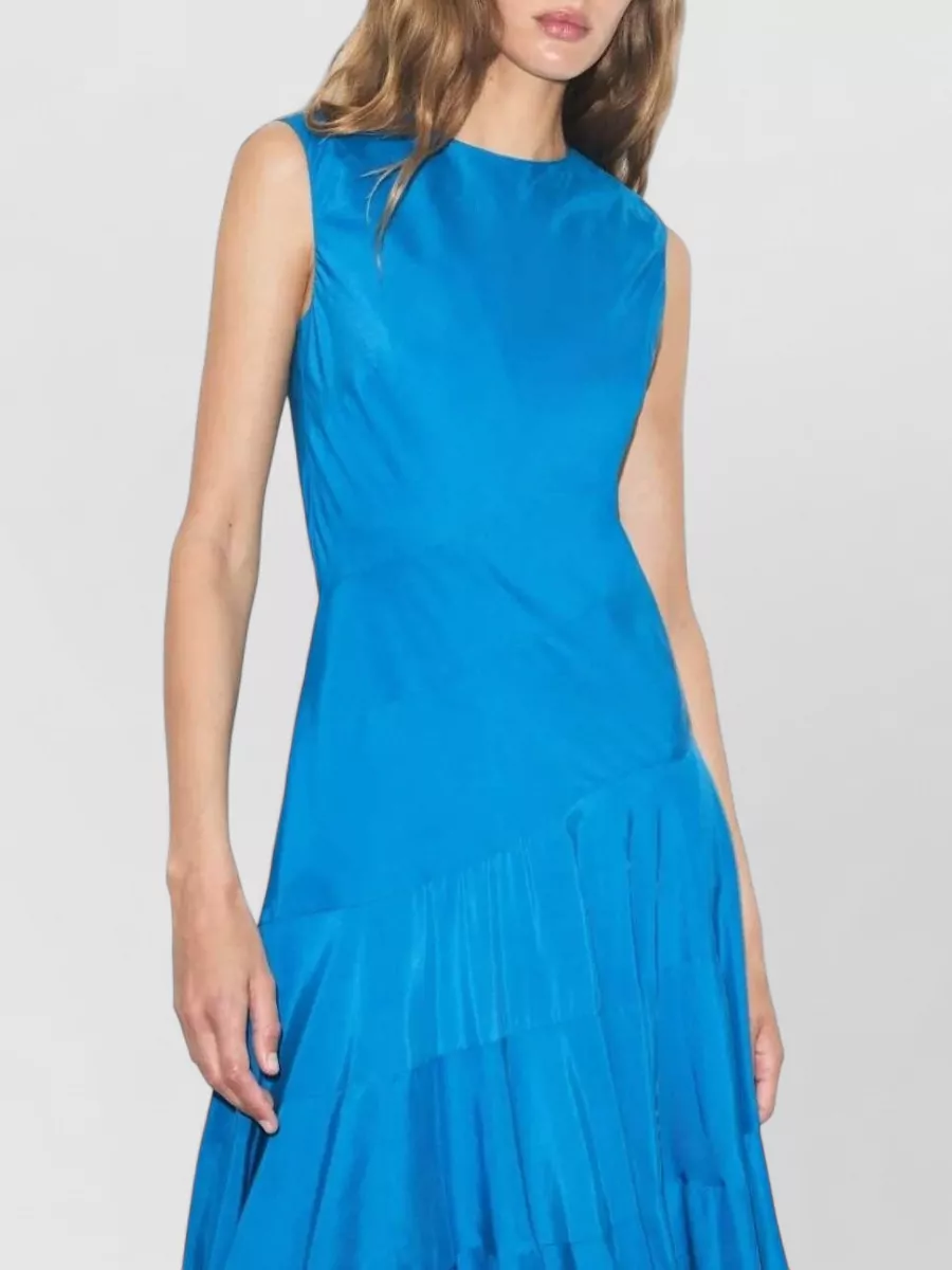 Tory Burch Silk Sleeveless A-Line Midi Dress