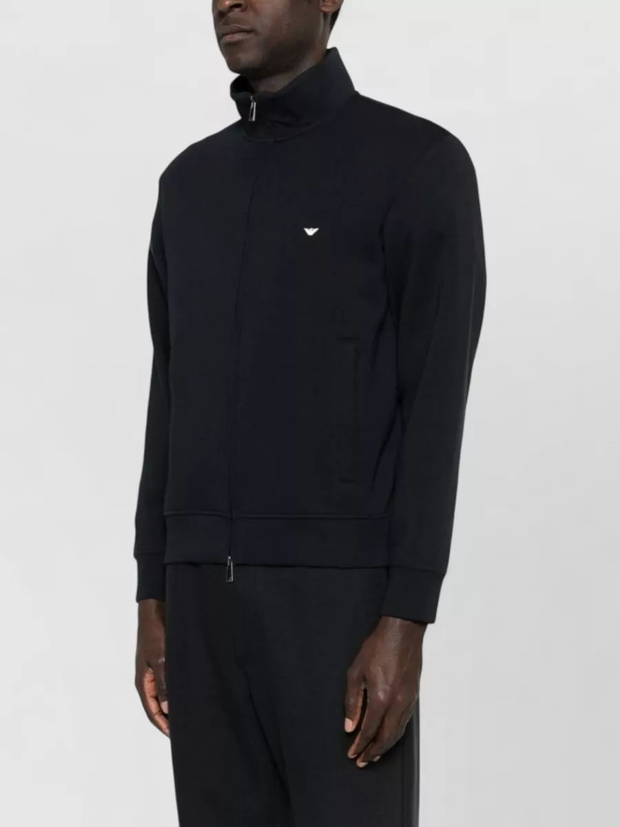 Emporio Armani Logo Zip-Up Sweatshirt