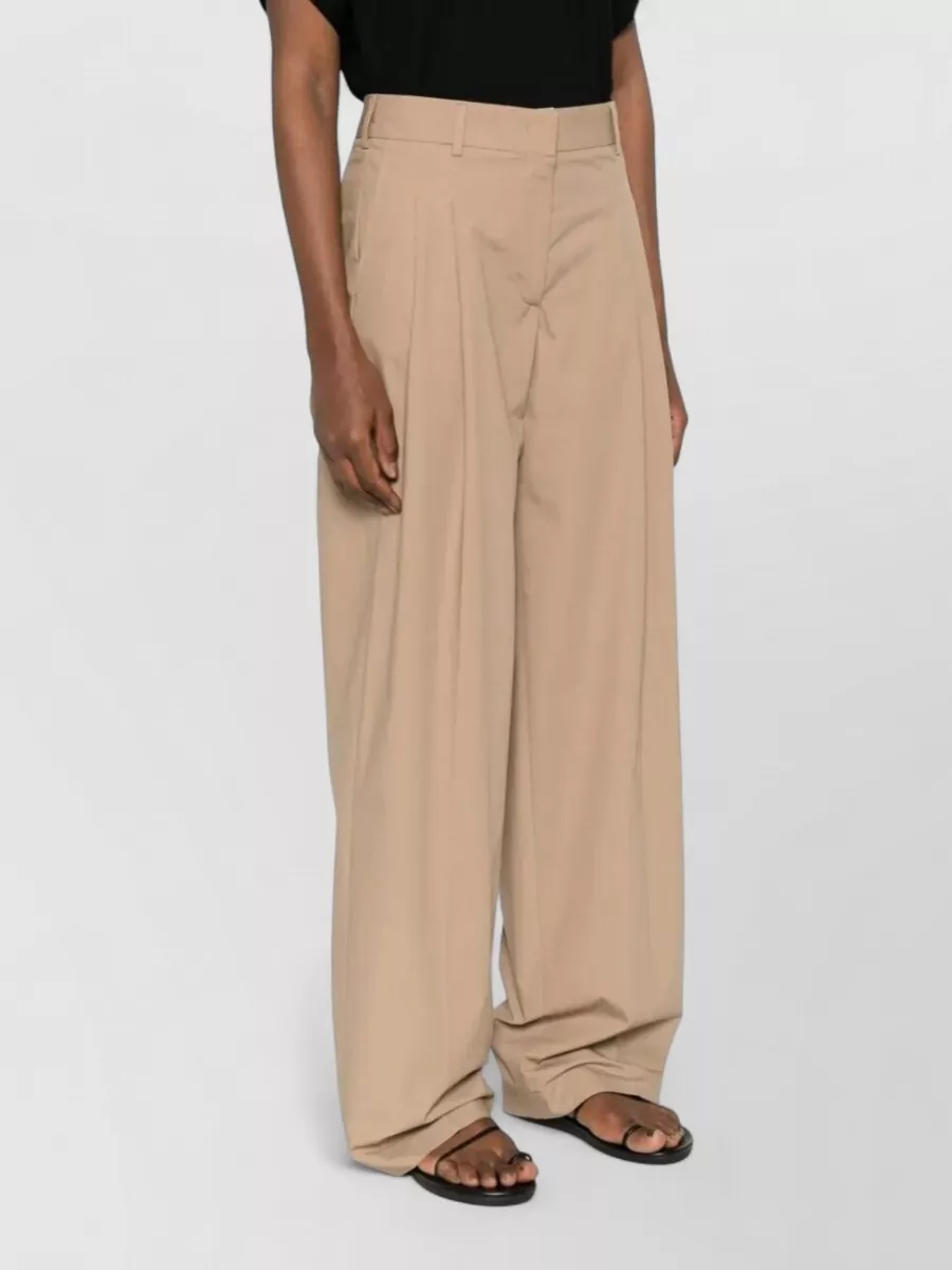Cellar Door Cotton Wide-Leg Trousers