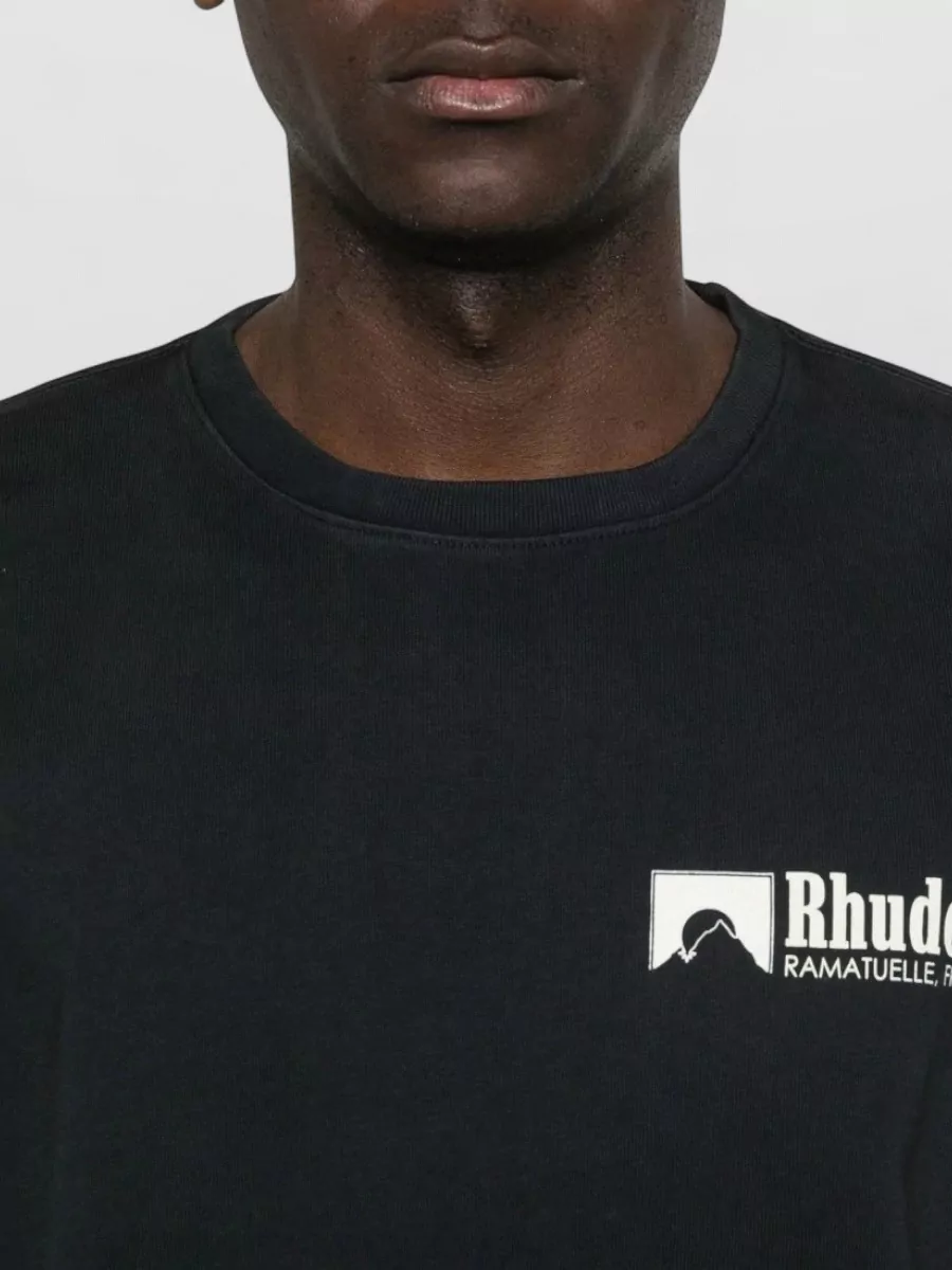 Rhude Racing Logo Crew Neck Short Sleeve T-Shirt