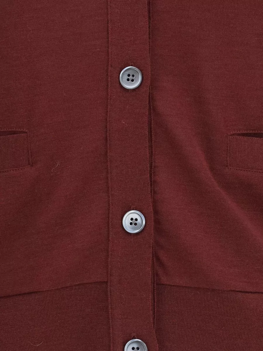 Thom Browne Merino Wool V-Neck Cardigan