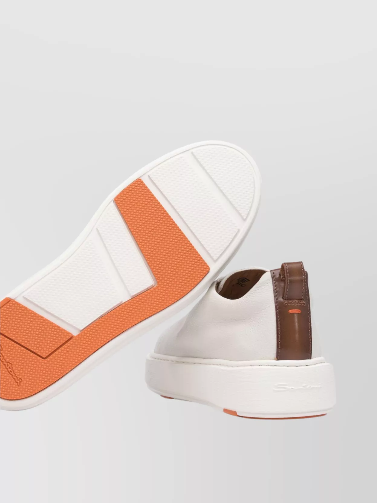 Santoni Heel Tab Slip-On Sneakers