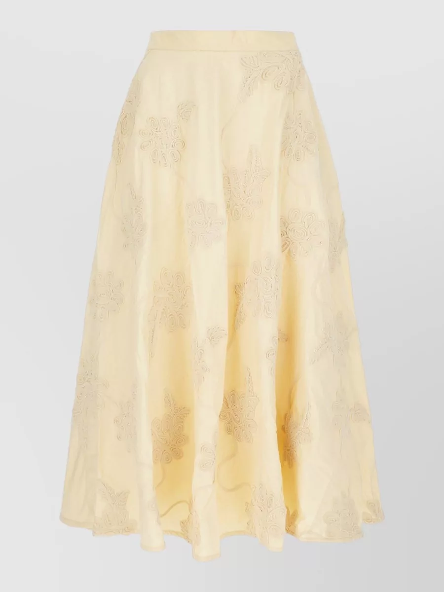 Rotate cotton mini skirt