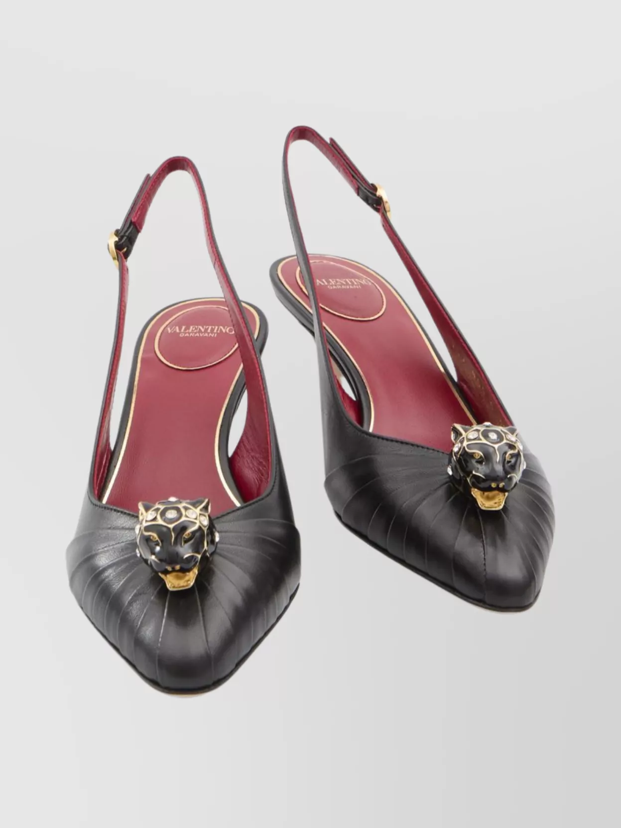 Valentino Garavani Slingback Pumps With Feline Head Detail