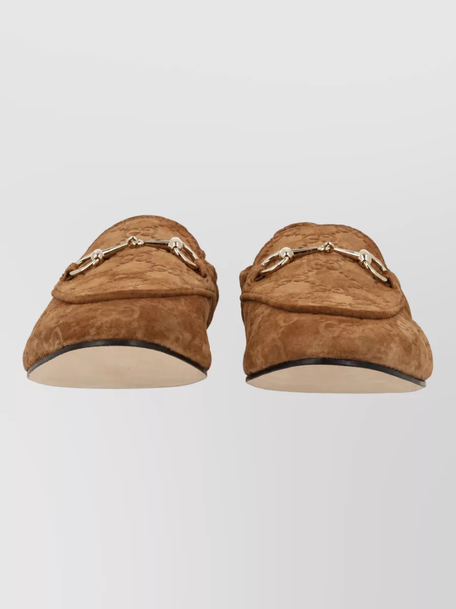 Gucci Gg Loafer Mule Chain Detail