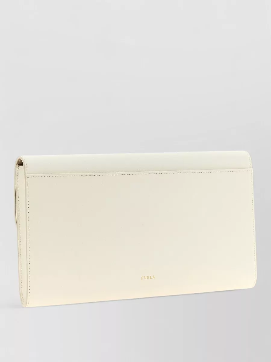 Furla iride leather clutch bag