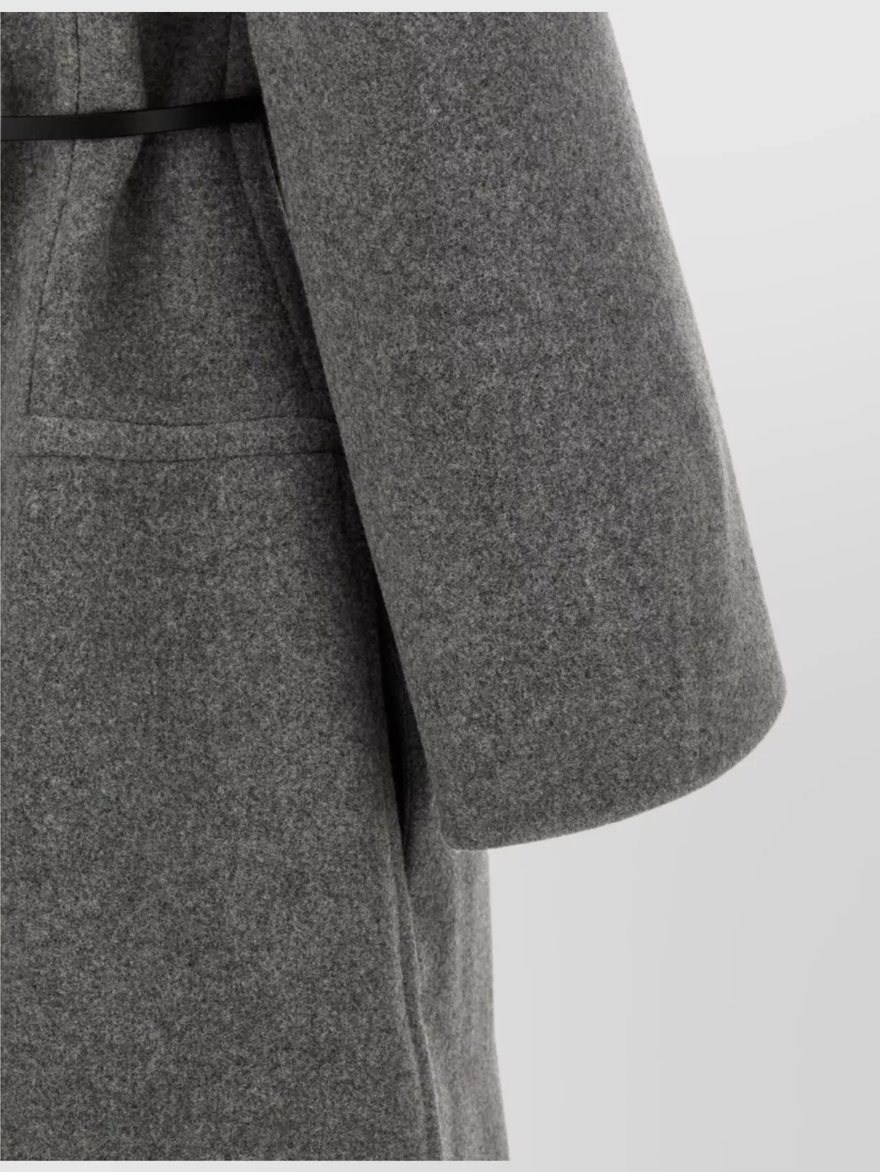 Jil Sander Long Length Coat With Belted Waist