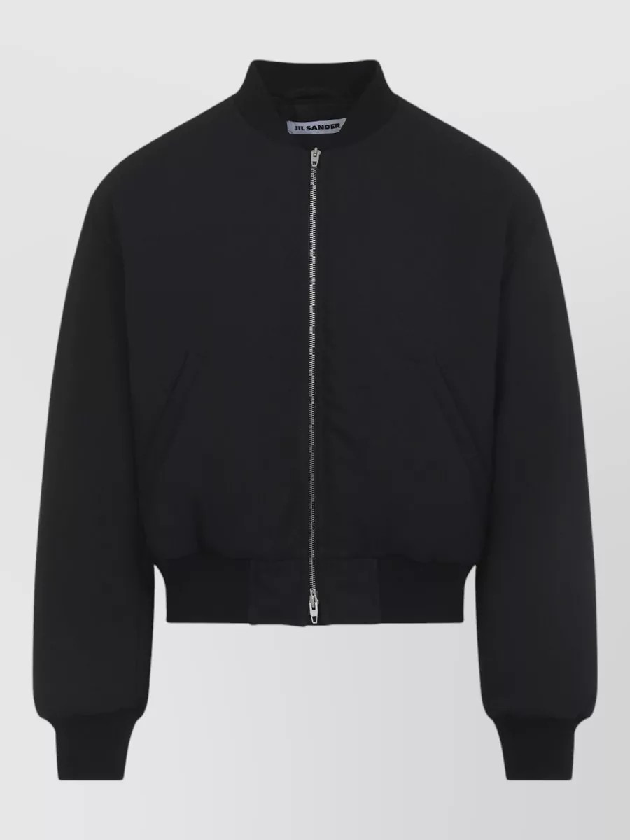 Jil Sander Cropped bomber jacket