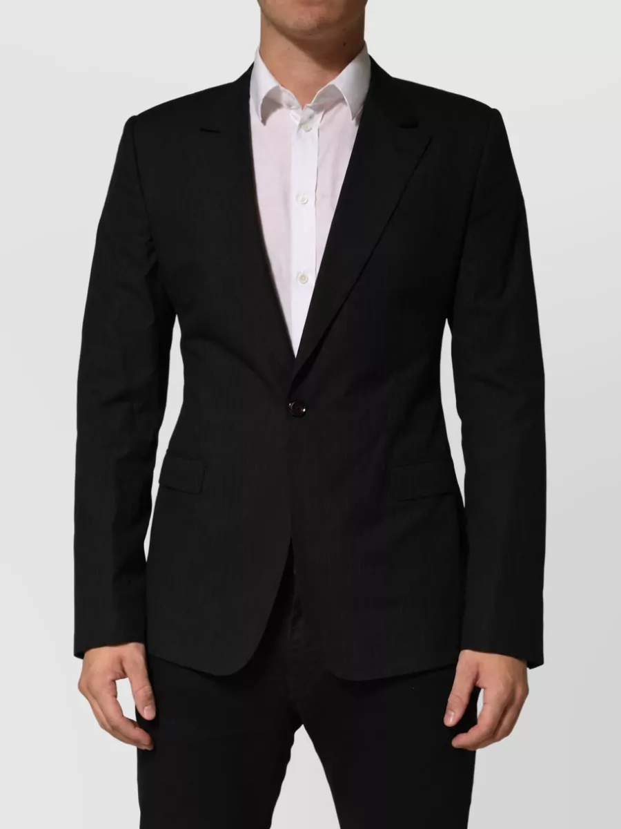 Dolce&Gabbana pinstripe single-breasted suit jacket