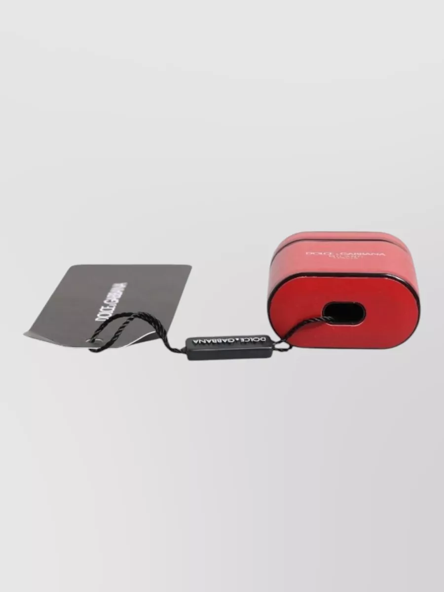 Dolce&Gabbana Leather Logo Print Airpods Case