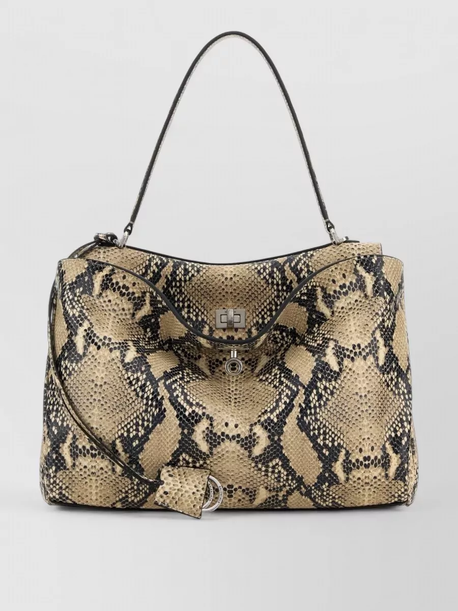 Balenciaga Rodeo Medium Leather Shoulder Bag