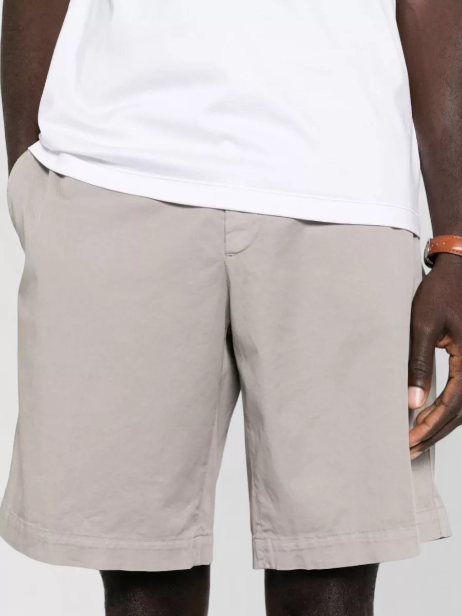 Brunello Cucinelli Cotton Bermuda Shorts With Side And Back Pockets