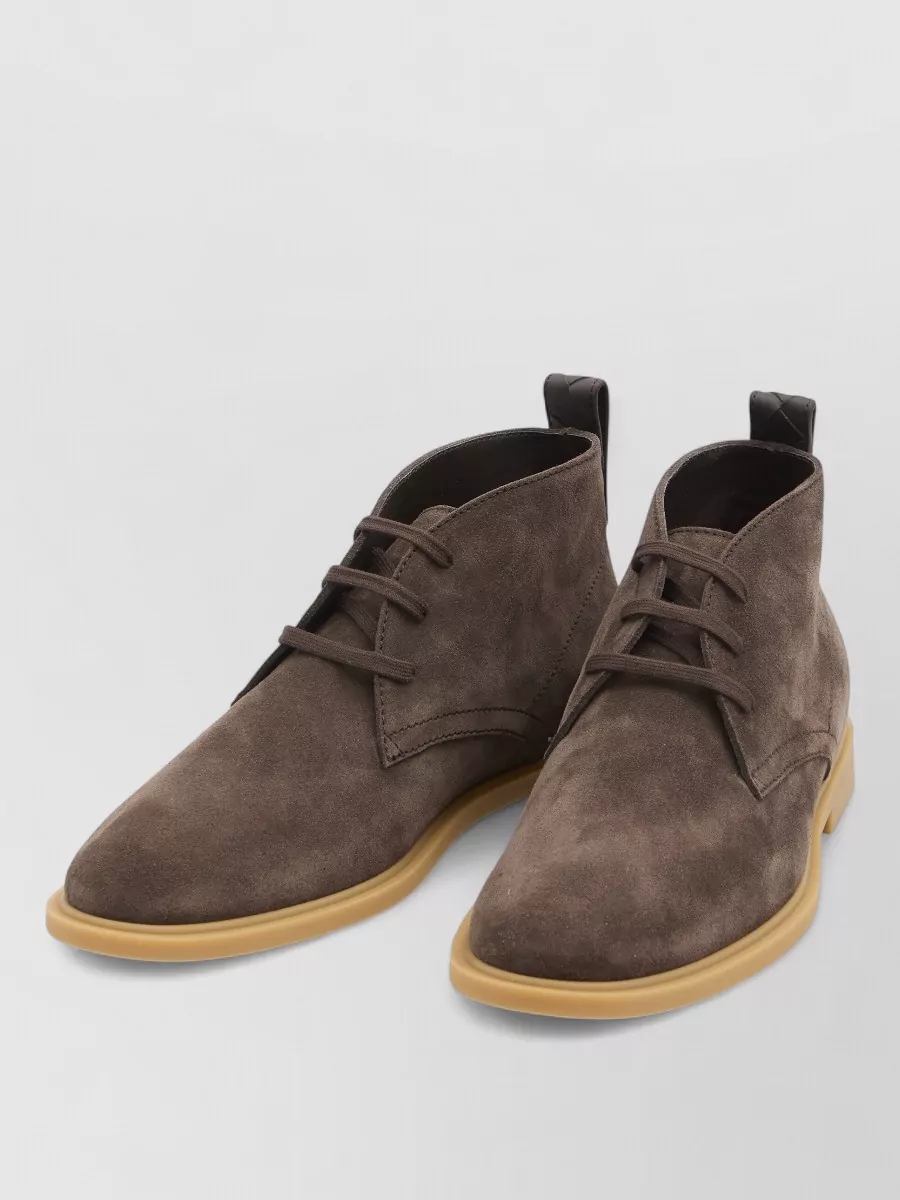 Bottega Veneta Leather Suede Ankle Boots