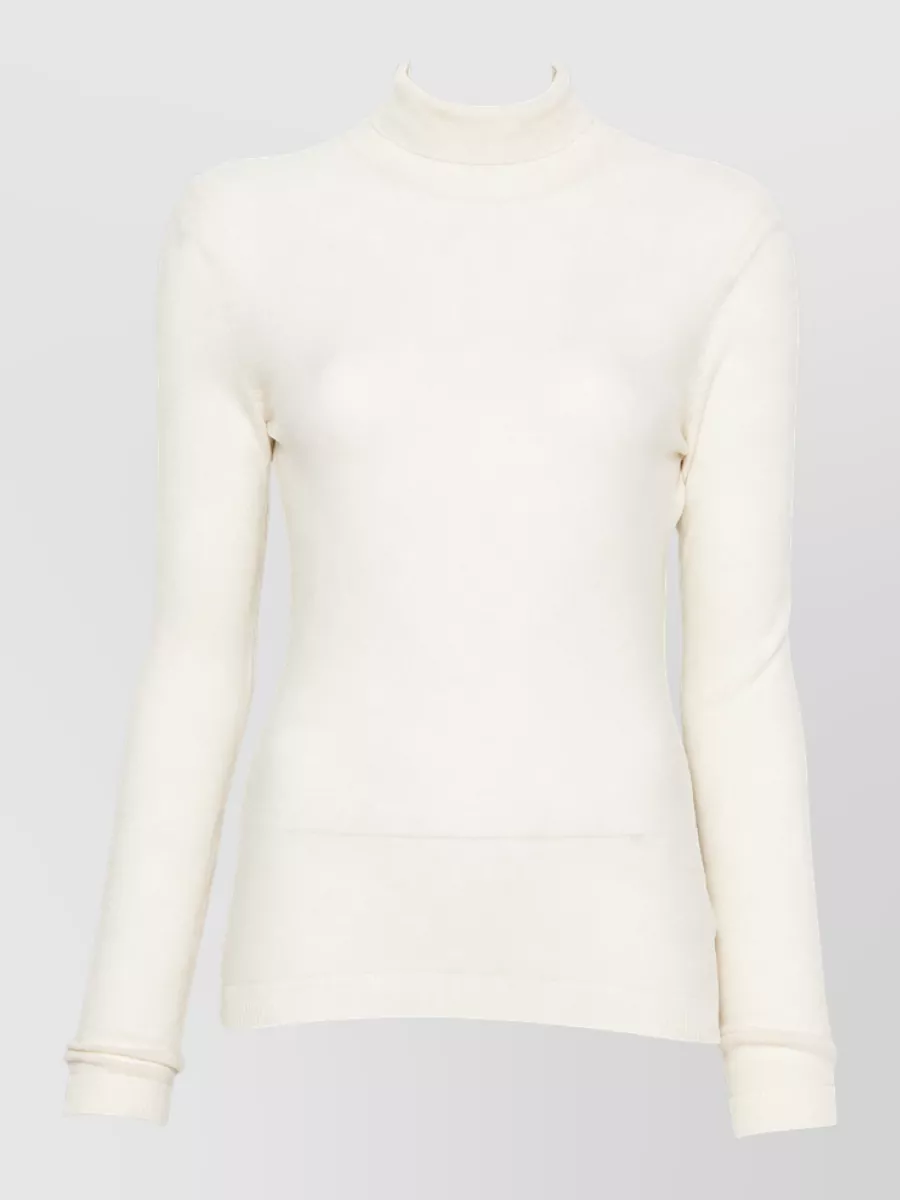 Fabiana Filippi Wool Fine-Knit Sequin-Embellished Turtleneck Sweater