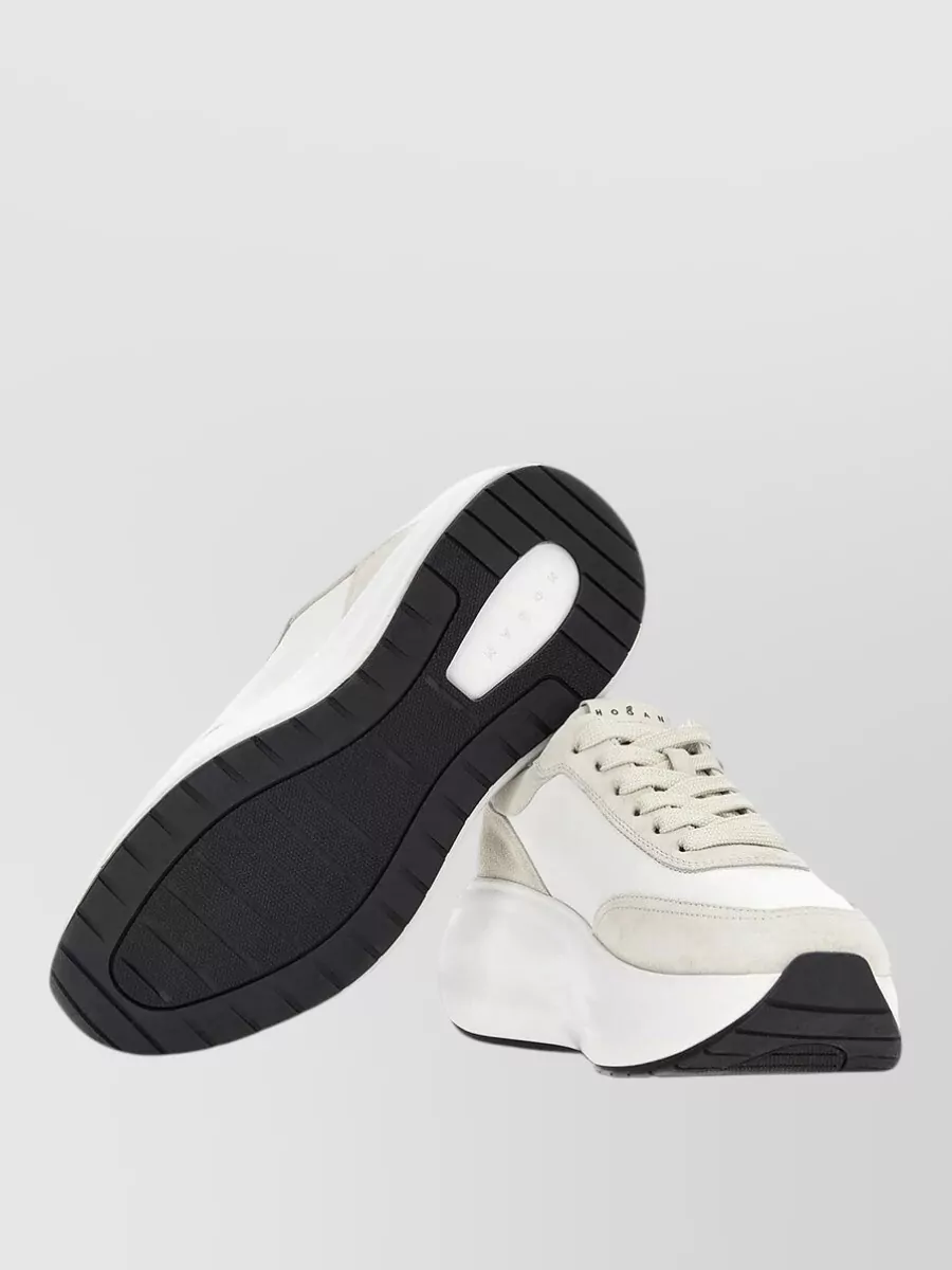 Hogan Leather And Suede Low-Top Sneakers