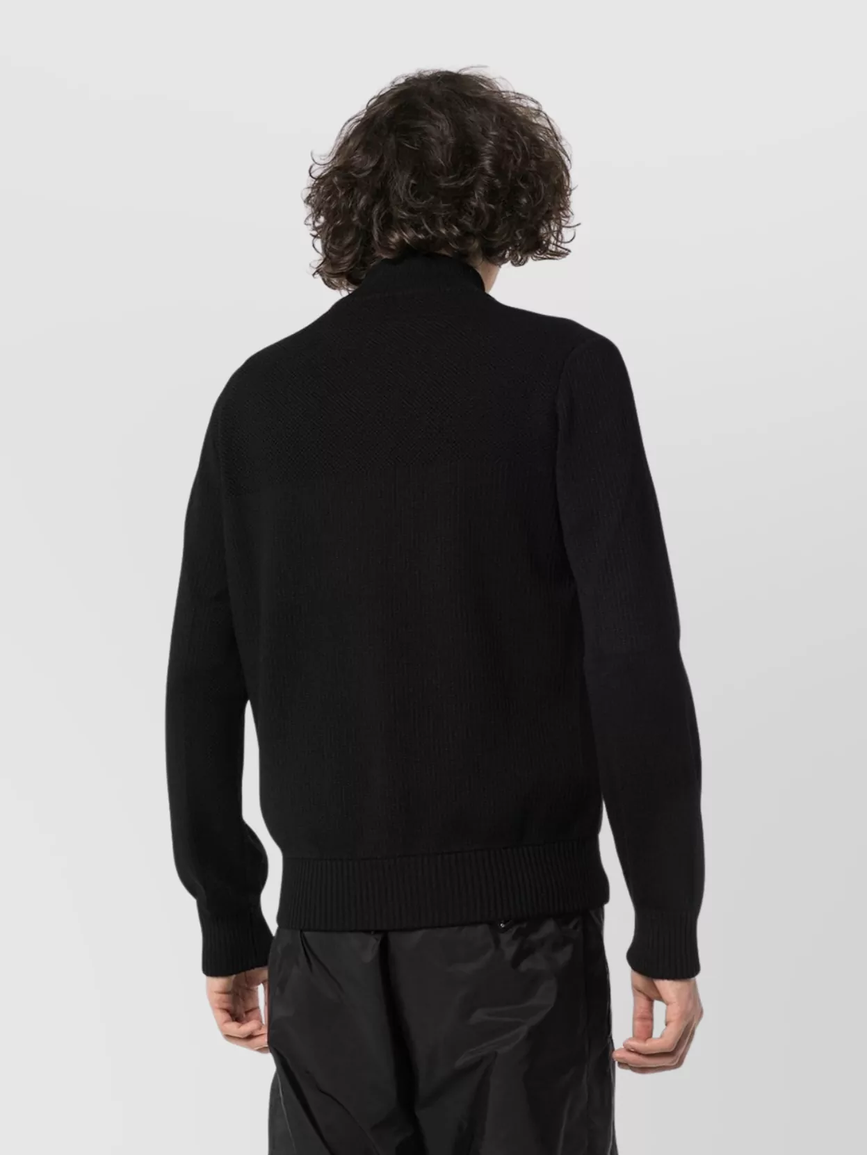 Canada Goose High Neck Quilted Wool Knit Jacket