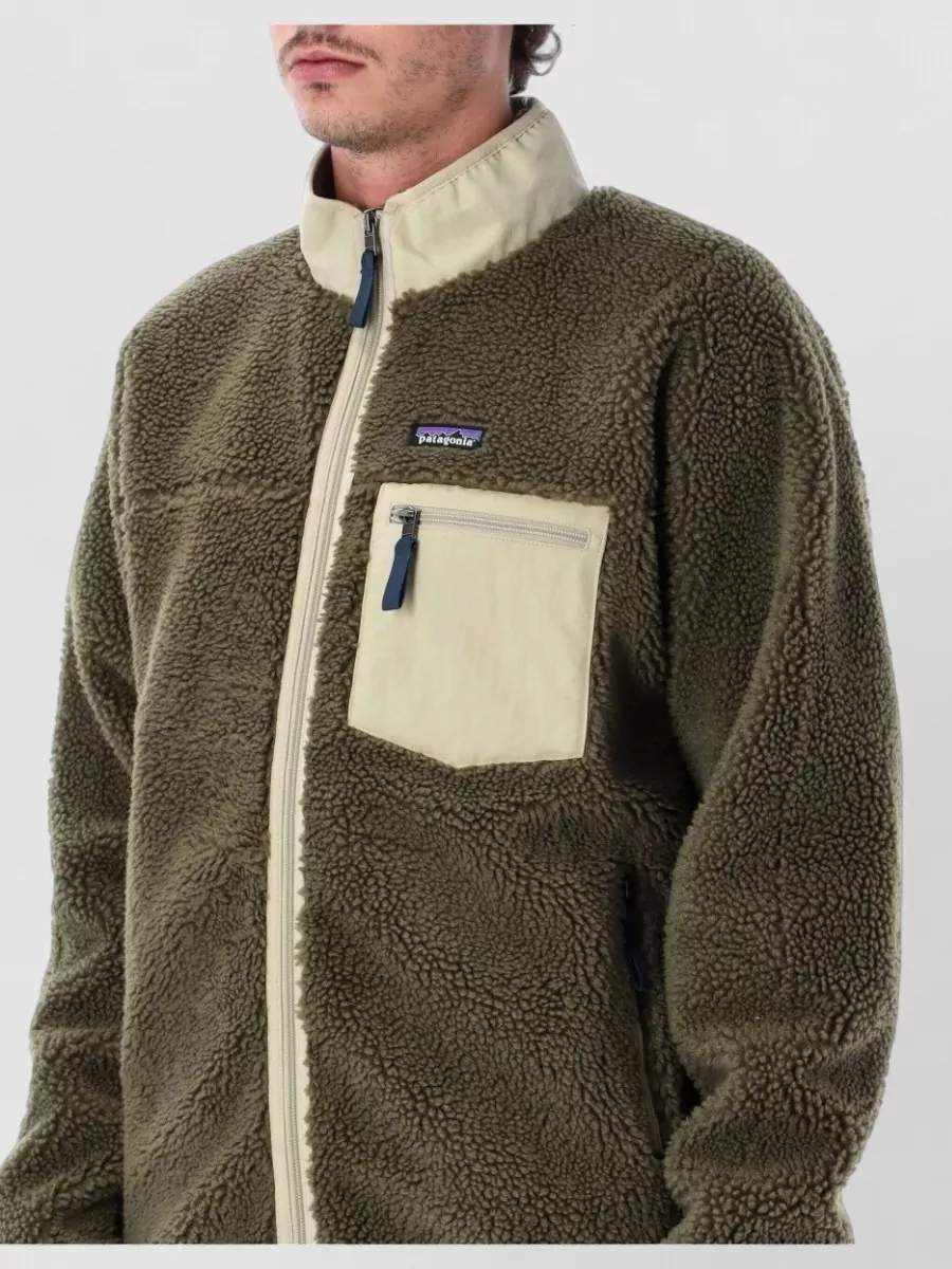 Patagonia Recycled Polyester Fleece Zip-Up Padded Jacket