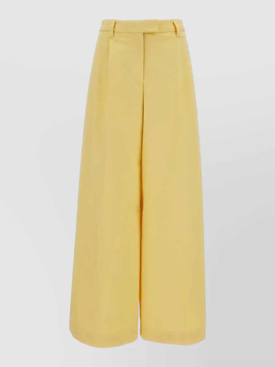 Thelatest cotton wide-leg trousers