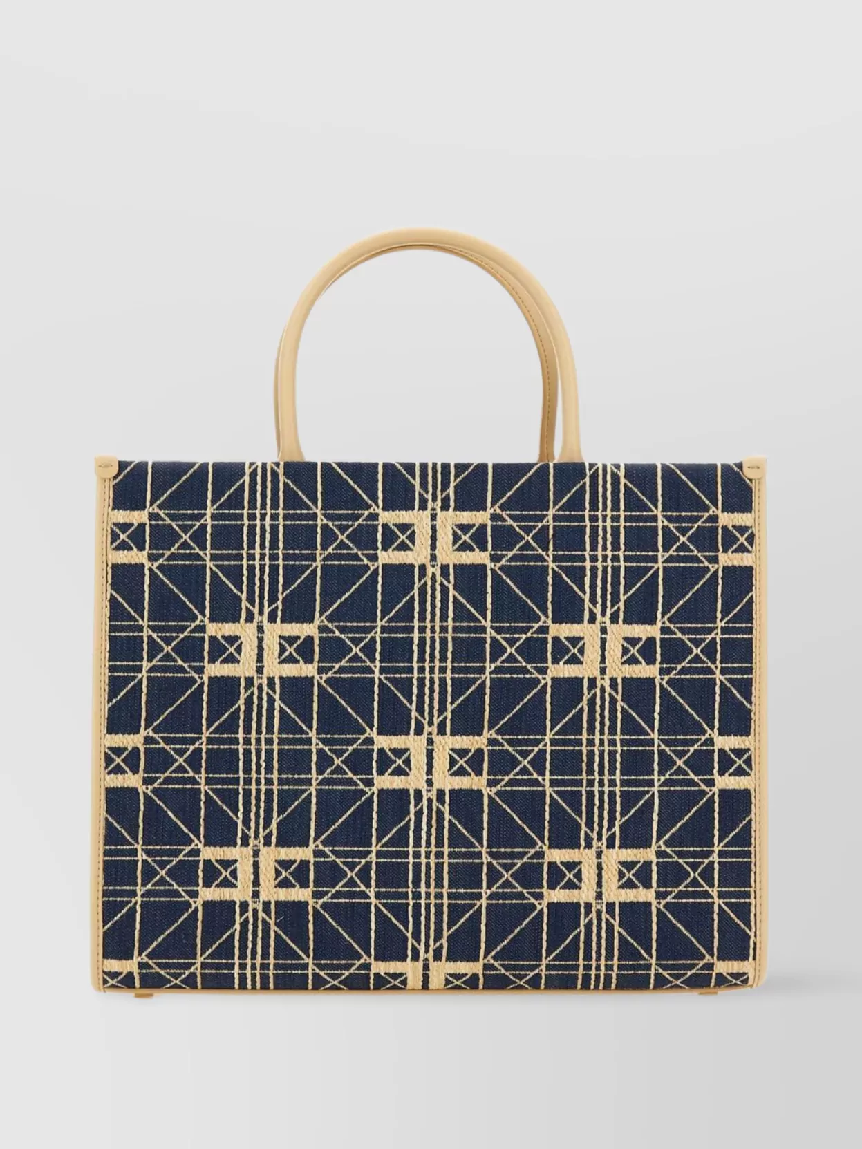 Shop Elisabetta Franchi Geometric Logo Tote Bag