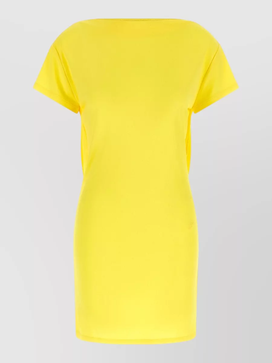 Jacquemus la robe mistral draped cutout mini dress