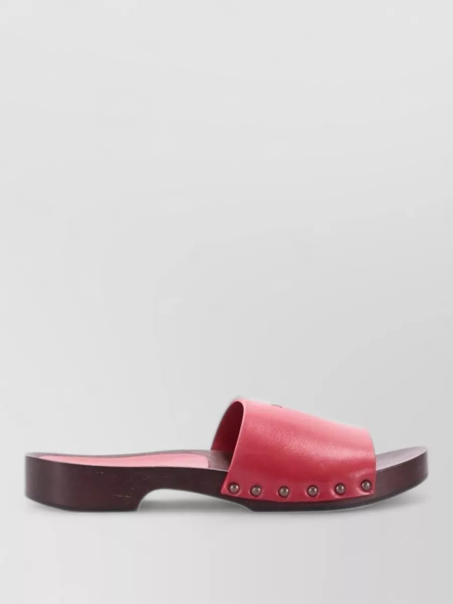 La Rose Leather Sandals