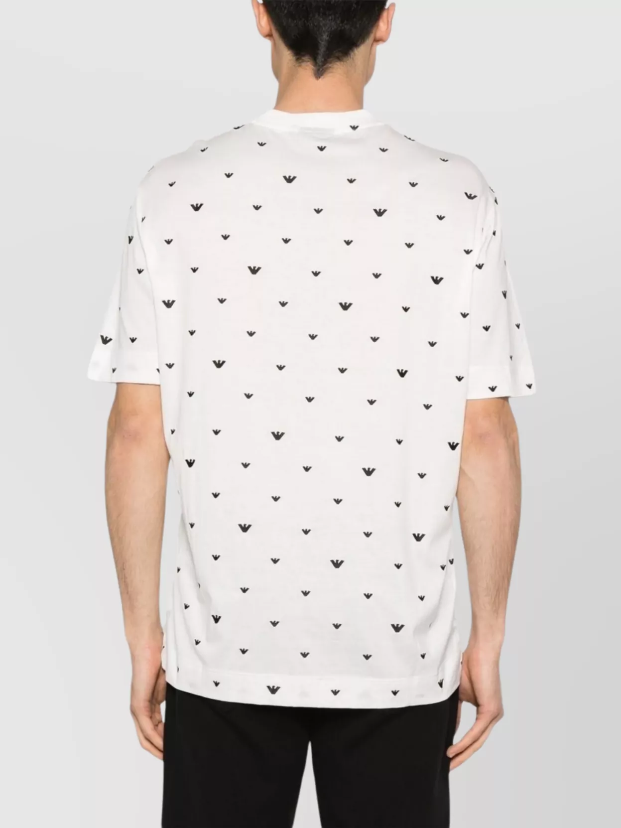 Emporio Armani Logo Print Crew Neck T-Shirt