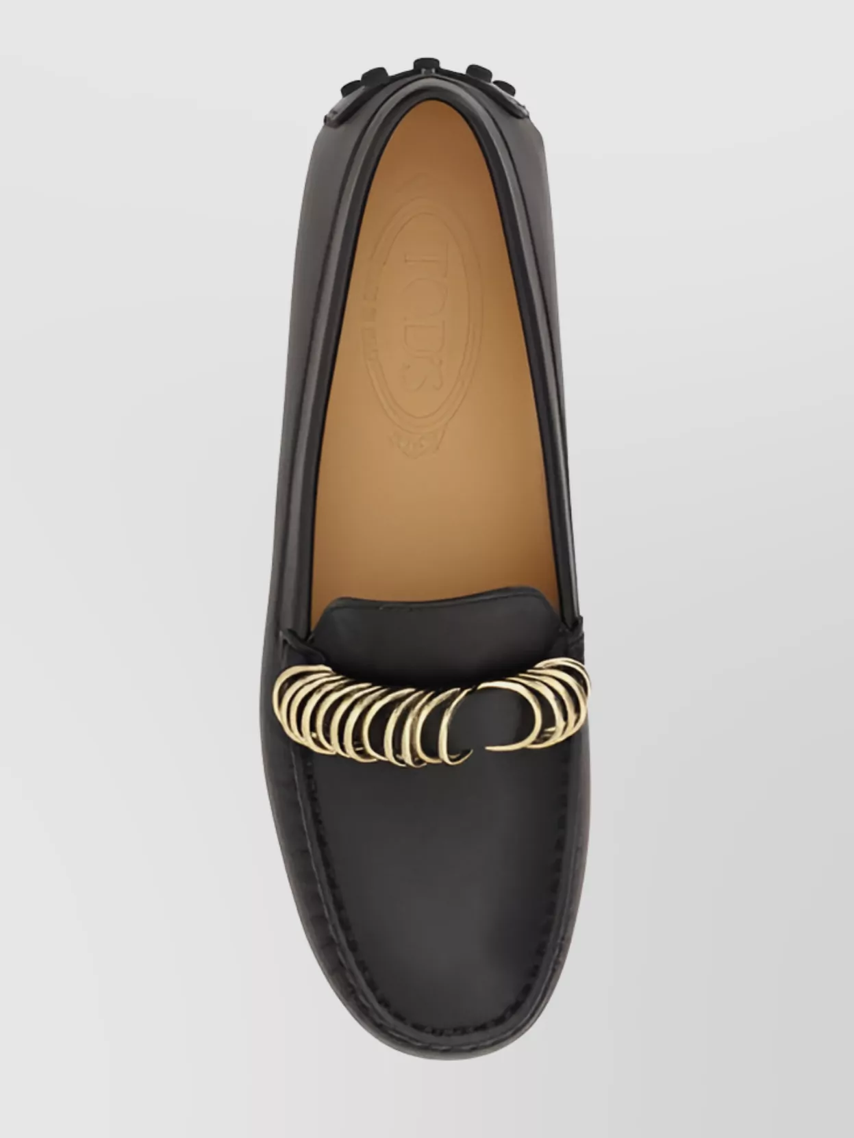 Shop Tod's Loafers Featuring Gold-ring Detailing