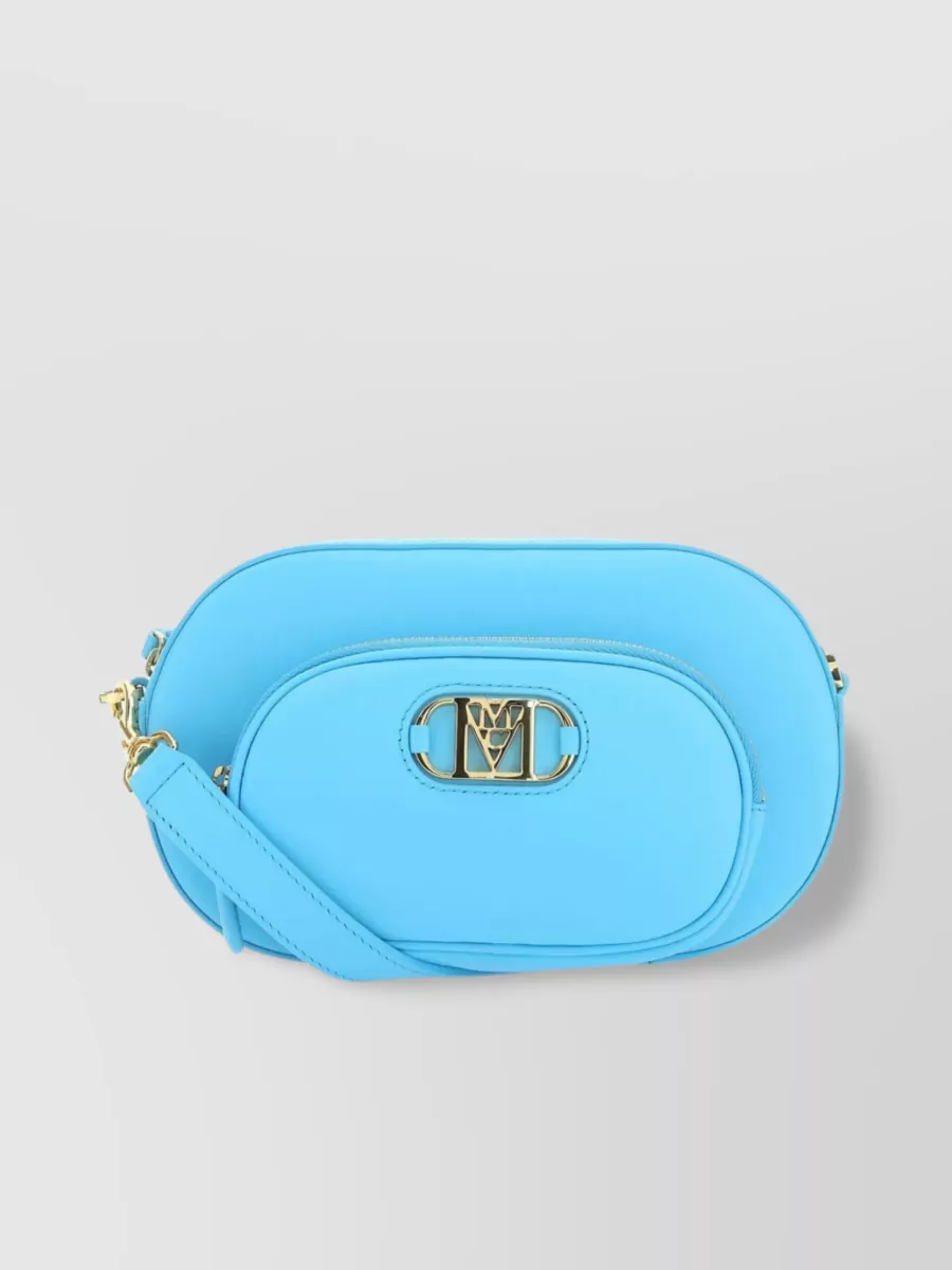 Mcm Compact Mode Travia Shoulder Bag In Blue