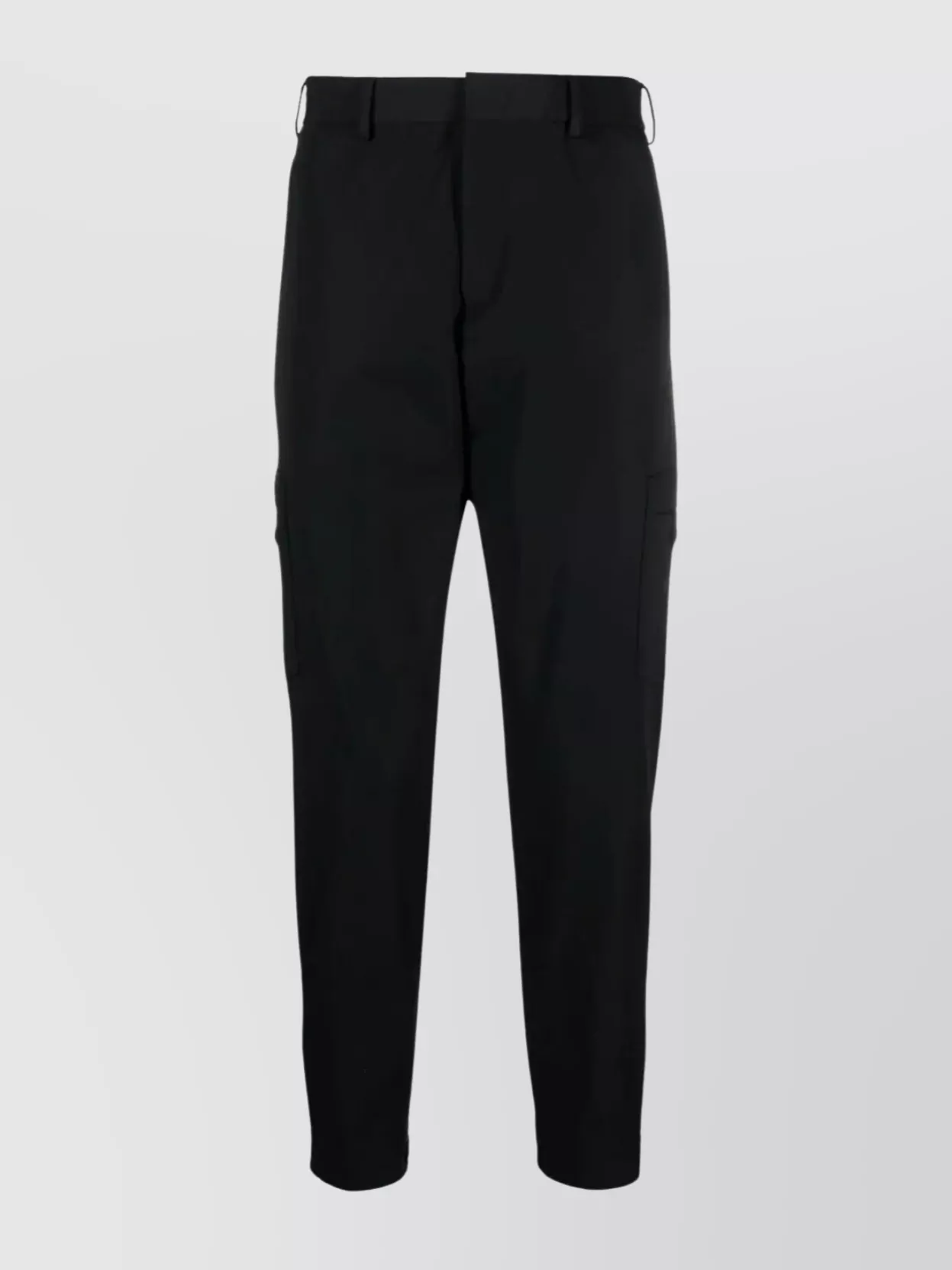 Shop Pt Torino Versatile Zippered Cargo Pants In Black