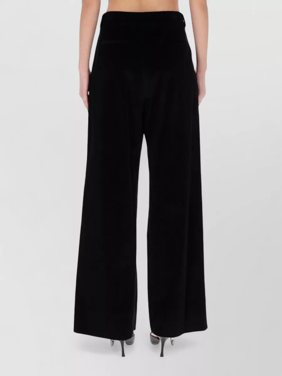 Pt Torino Wide Leg Trousers Pleated Front