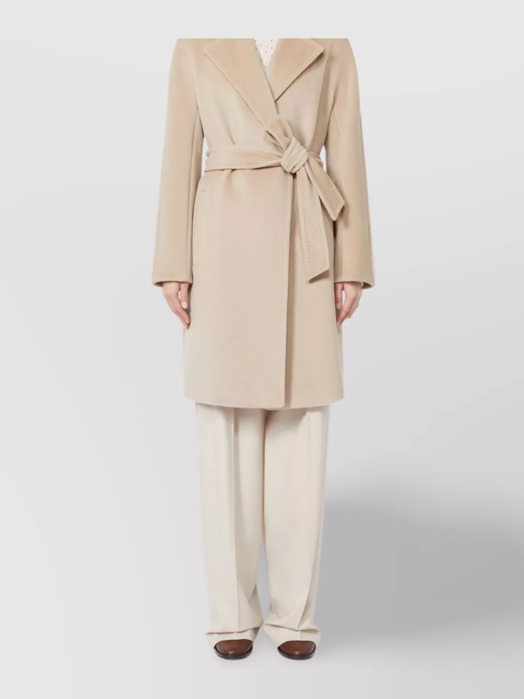 S Max Mara Tailored Single-Breasted Kimono Sleeve Coat