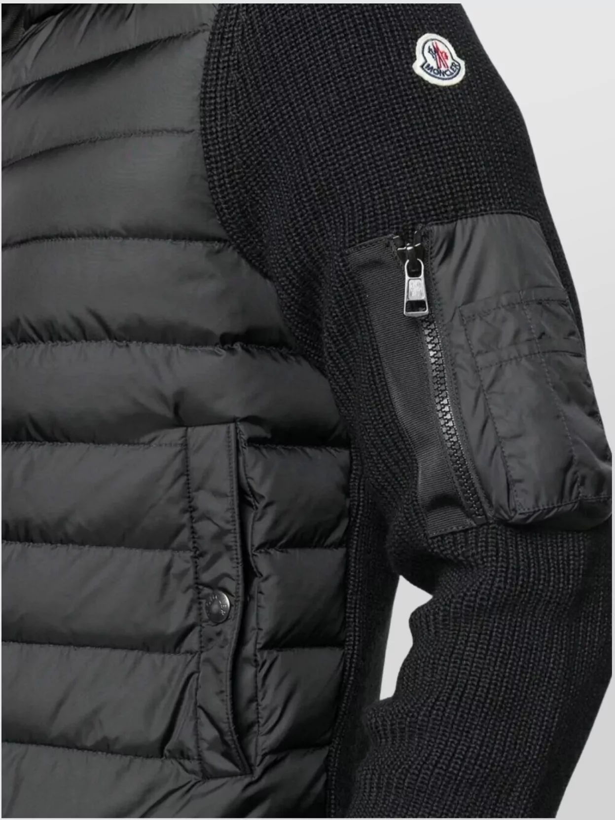 Moncler Padded Hooded Zip-Up Cardigan