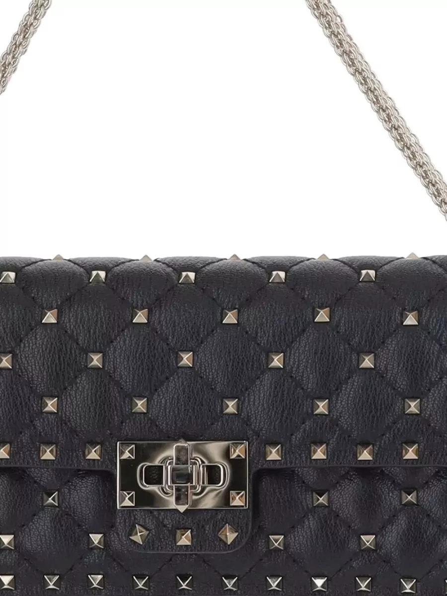 Valentino Garavani Rockstud Spike Small Leather Clutch Bag