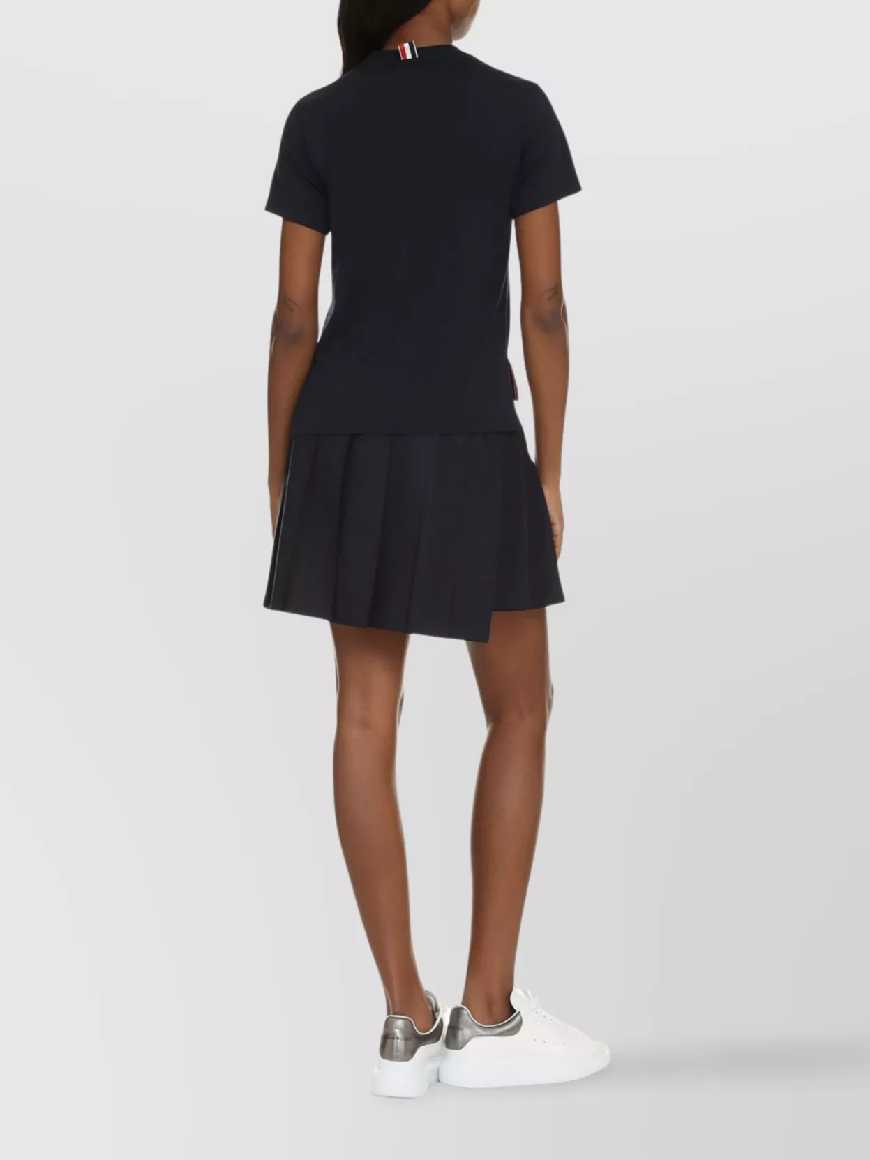 Thom Browne Ribbed Collar Crew-Neck T-Shirt