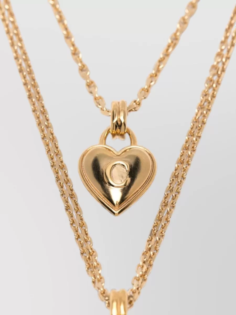 Chloé Brass Multi-Chain Necklace
