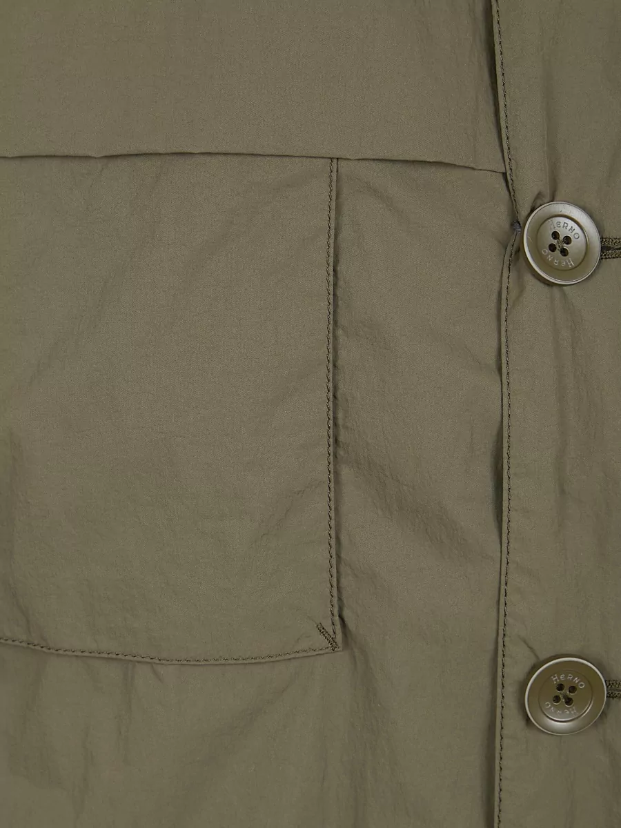 Herno Nylon Field Jacket Hooded Regular Fit