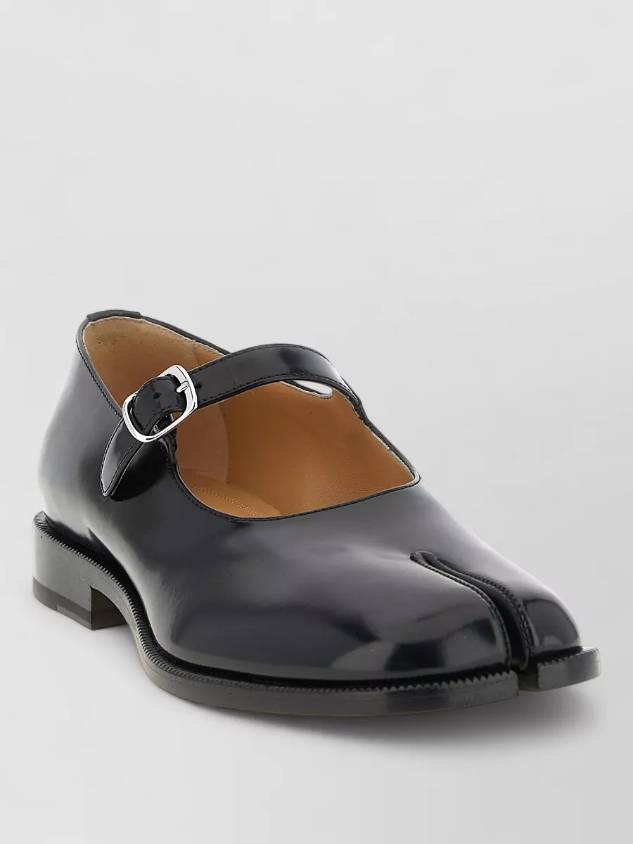 Maison Margiela leather mary jane monk shoes