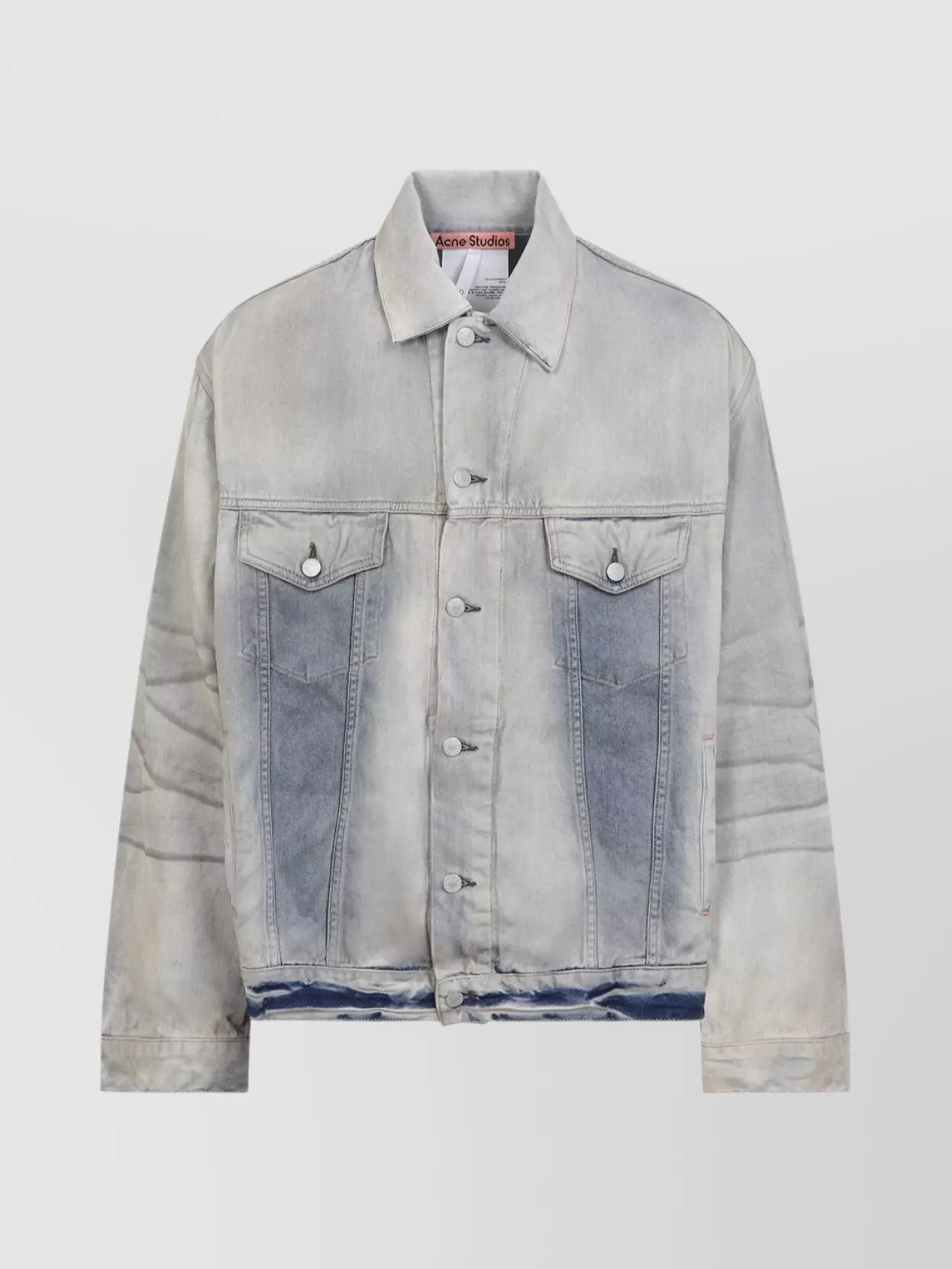 Acne Studios Denim Jacket With Buttoned Cuffs And Dropped Shoulders