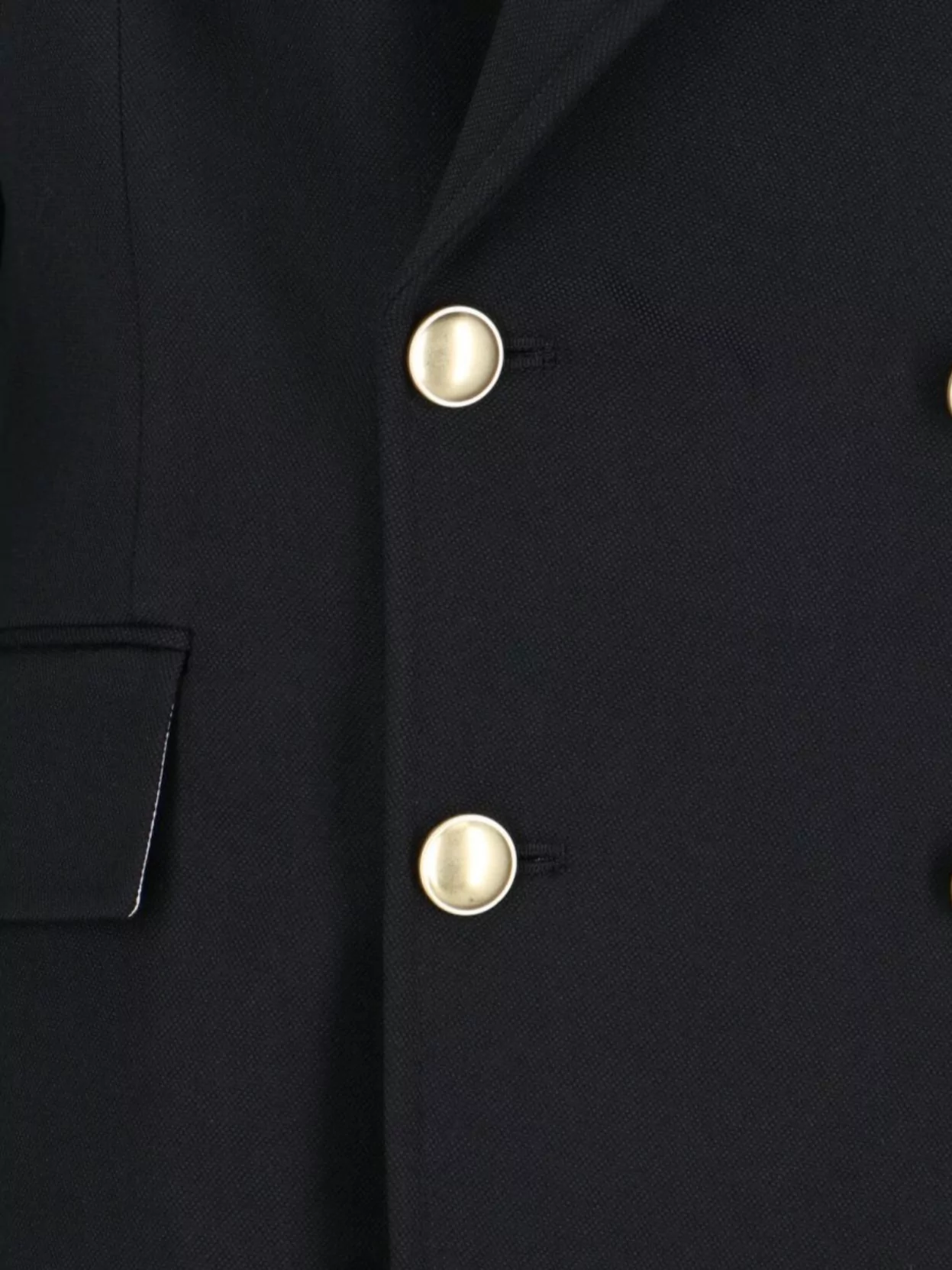 Victoria Beckham Lapel Blazer Gold Buttons