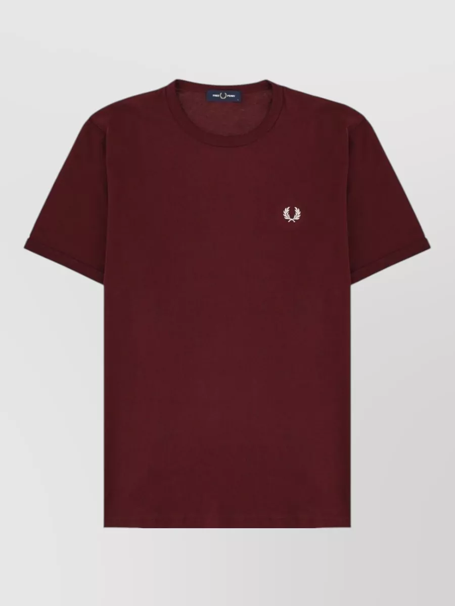 Fred Perry cotton logo print t shirt