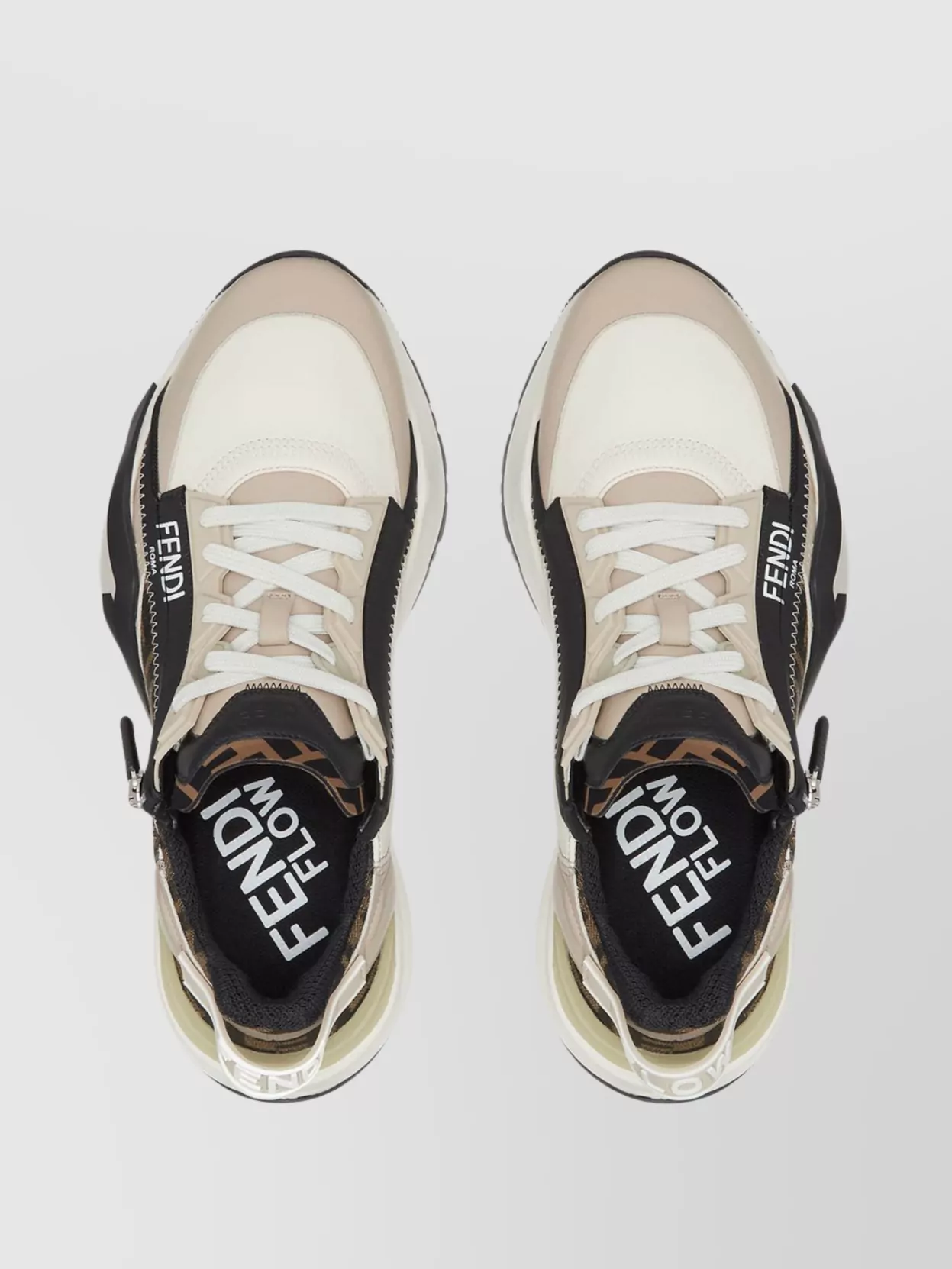 Fendi Flow Sneakers With Ff Jacquard Pattern