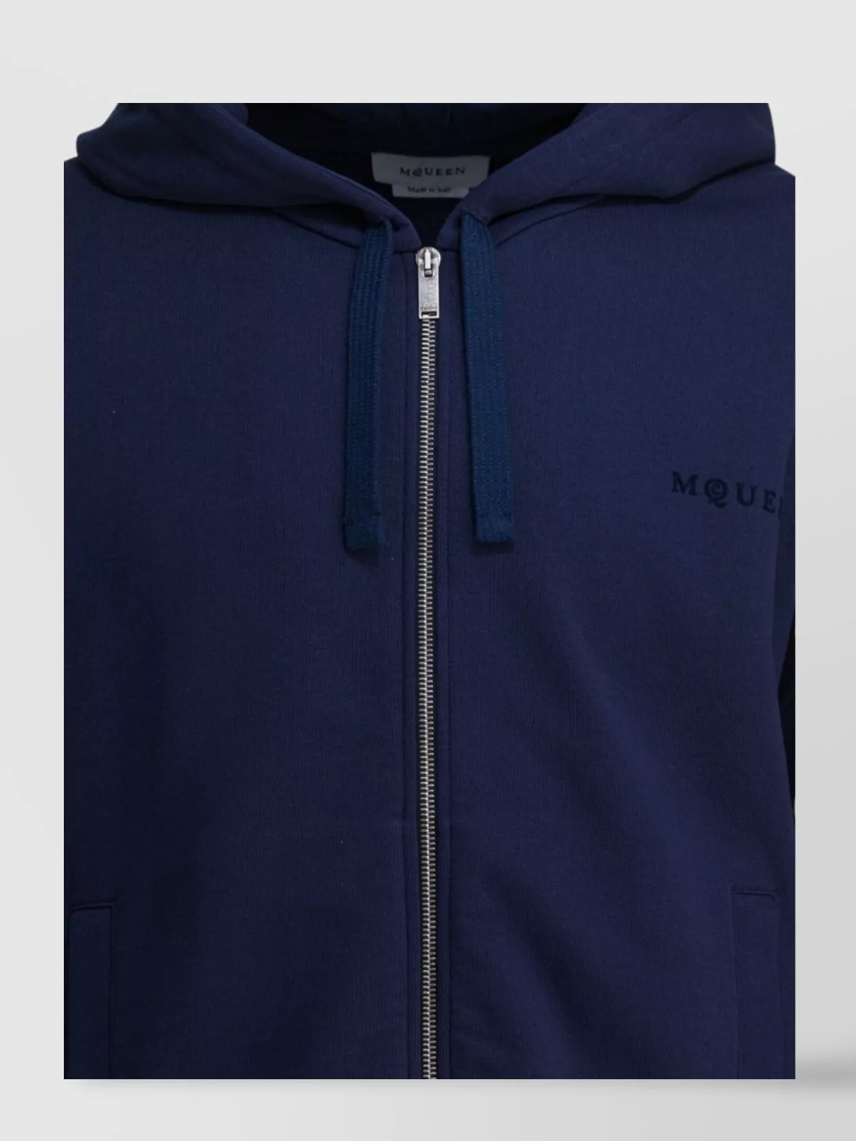 Alexander Mcqueen Ribbed Cuffs And Hem Hooded Sweater